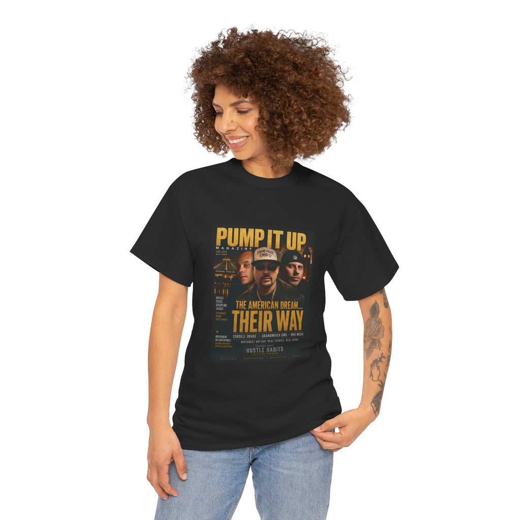 Pump It Up Magazine Cover Tee | GandMixer GMS, Cordell Drake, Mak Musik