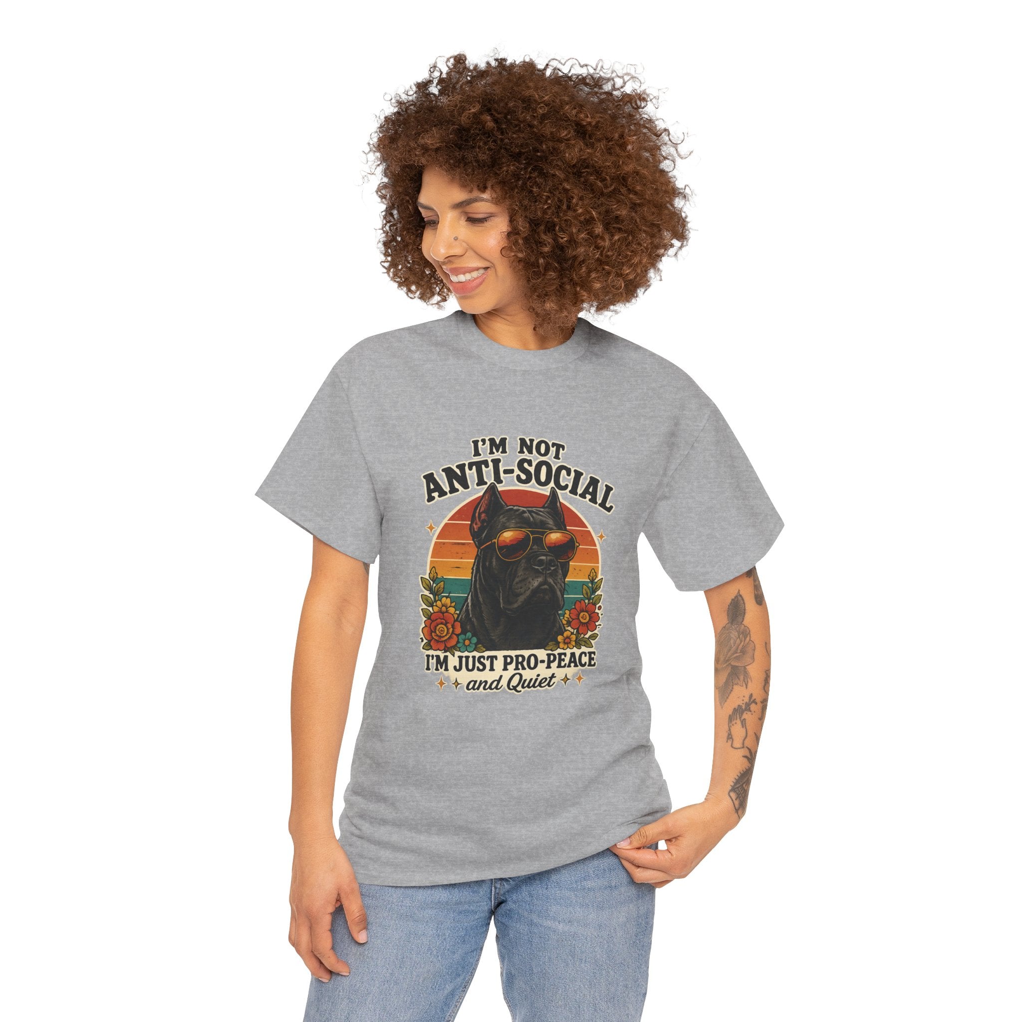 I’m Not Anti-Social — I’m Just Pro-Peace & Quiet Retro Graphic Tee