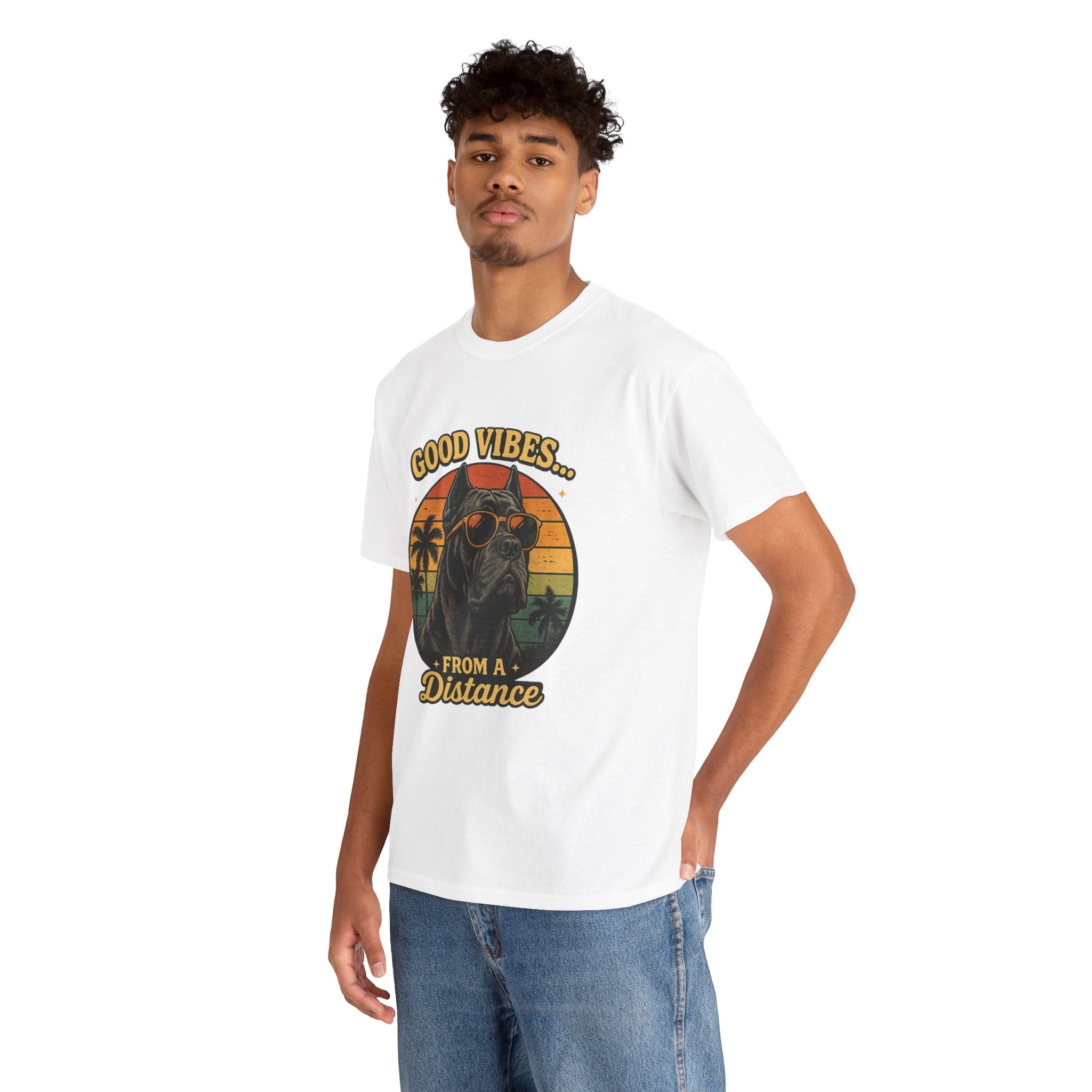 Good Vibes From a Distance Dog T-Shirt