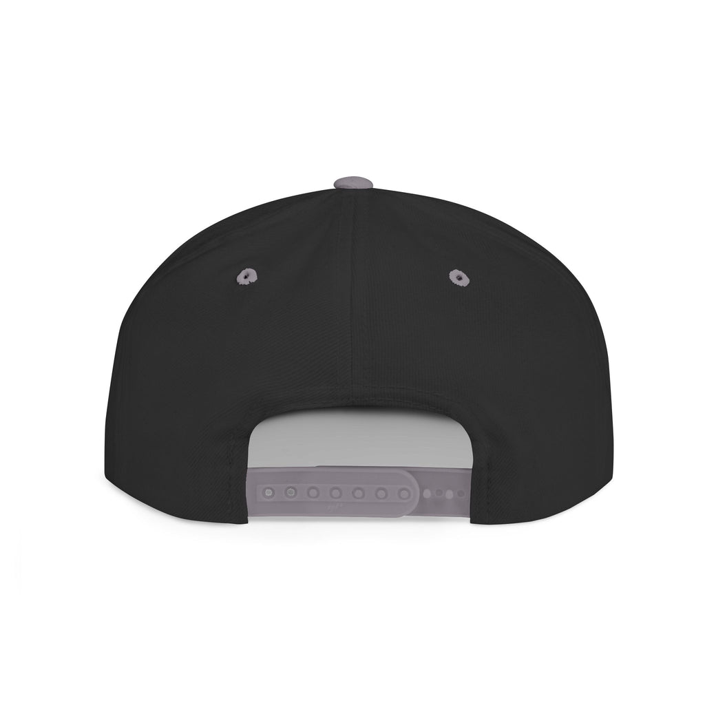 Mountain Sunrise Snapback Hat — Embroidered Pine & Sunrise Flat Bill