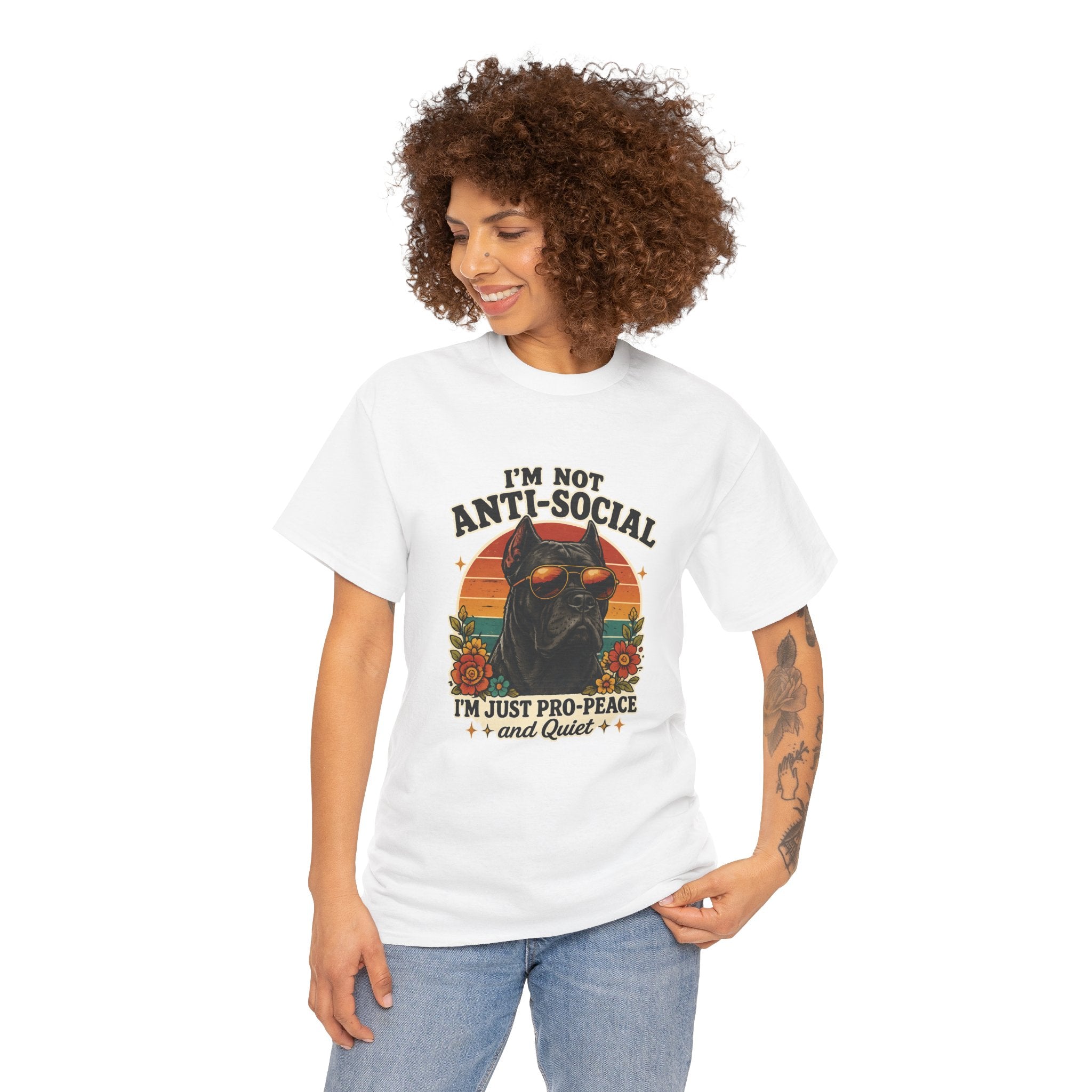 I’m Not Anti-Social — I’m Just Pro-Peace & Quiet Retro Graphic Tee