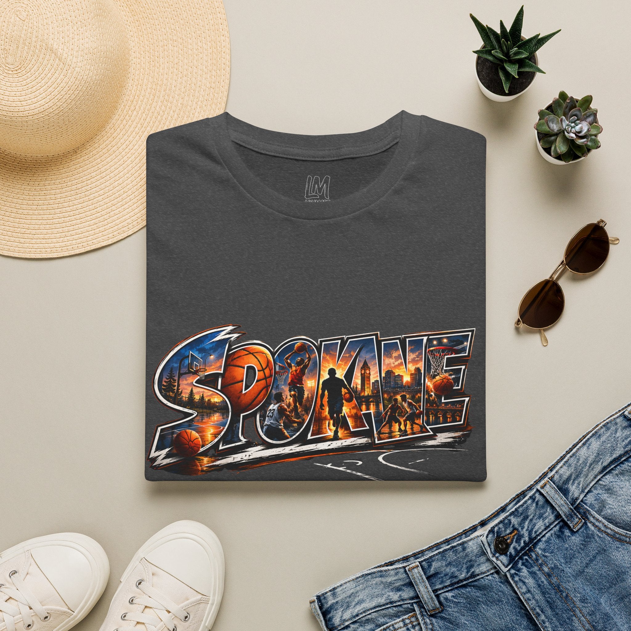 Spokane Basketball T-Shirt — High Energy City Hoops Tee