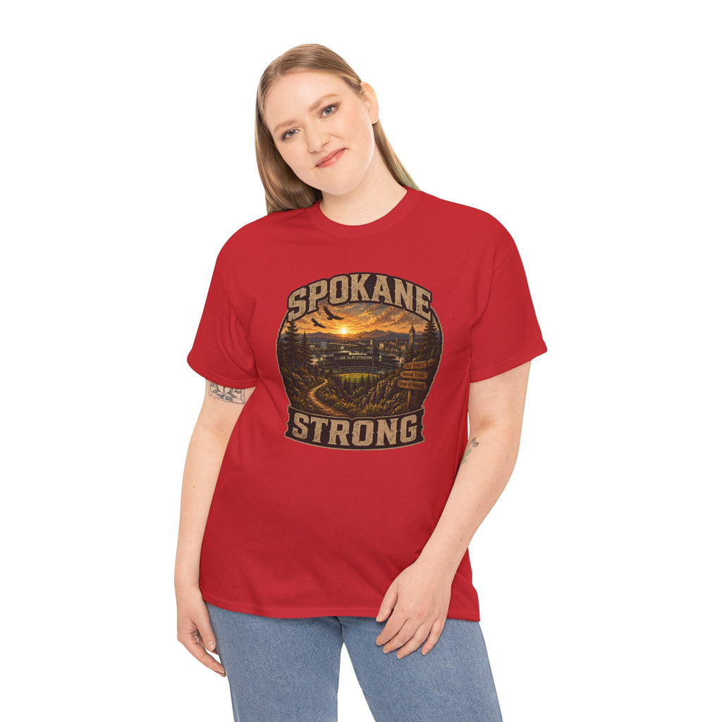 Spokane Strong Vintage Scenic T-Shirt — Hometown Pride Tee (Proceeds to Recovery)