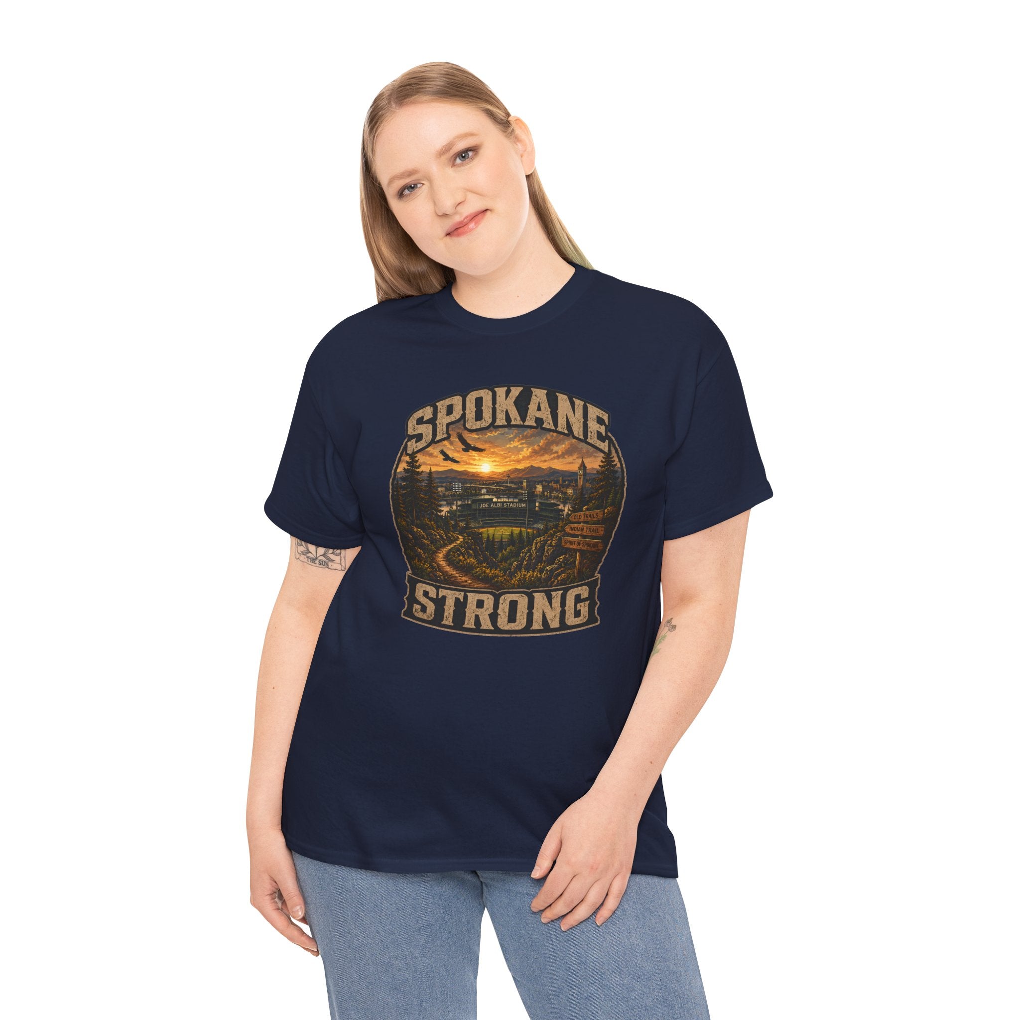 Spokane Strong Vintage Scenic T-Shirt — Hometown Pride Tee (Proceeds to Recovery)
