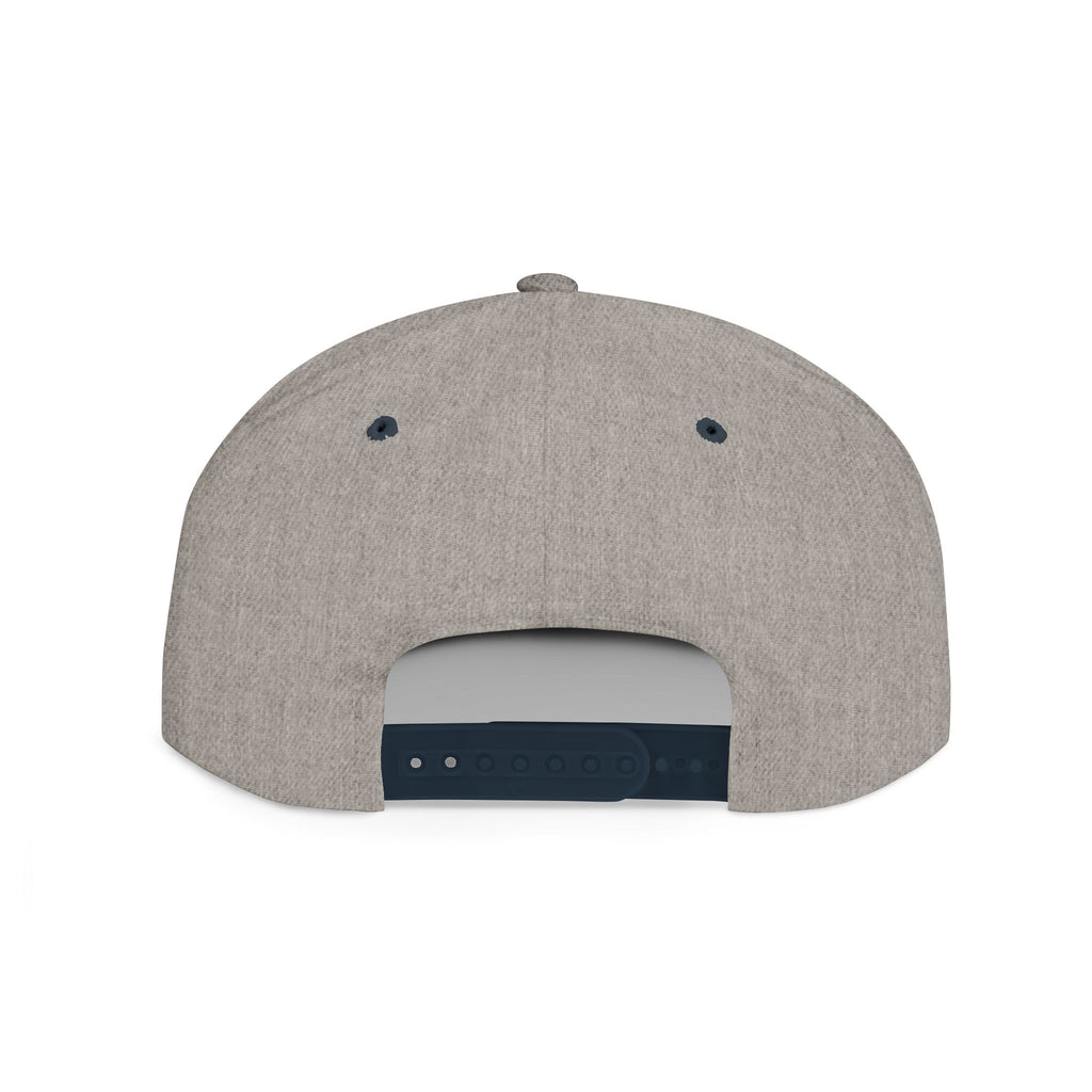 Mountain Sunrise Snapback Hat — Embroidered Pine & Sunrise Flat Bill