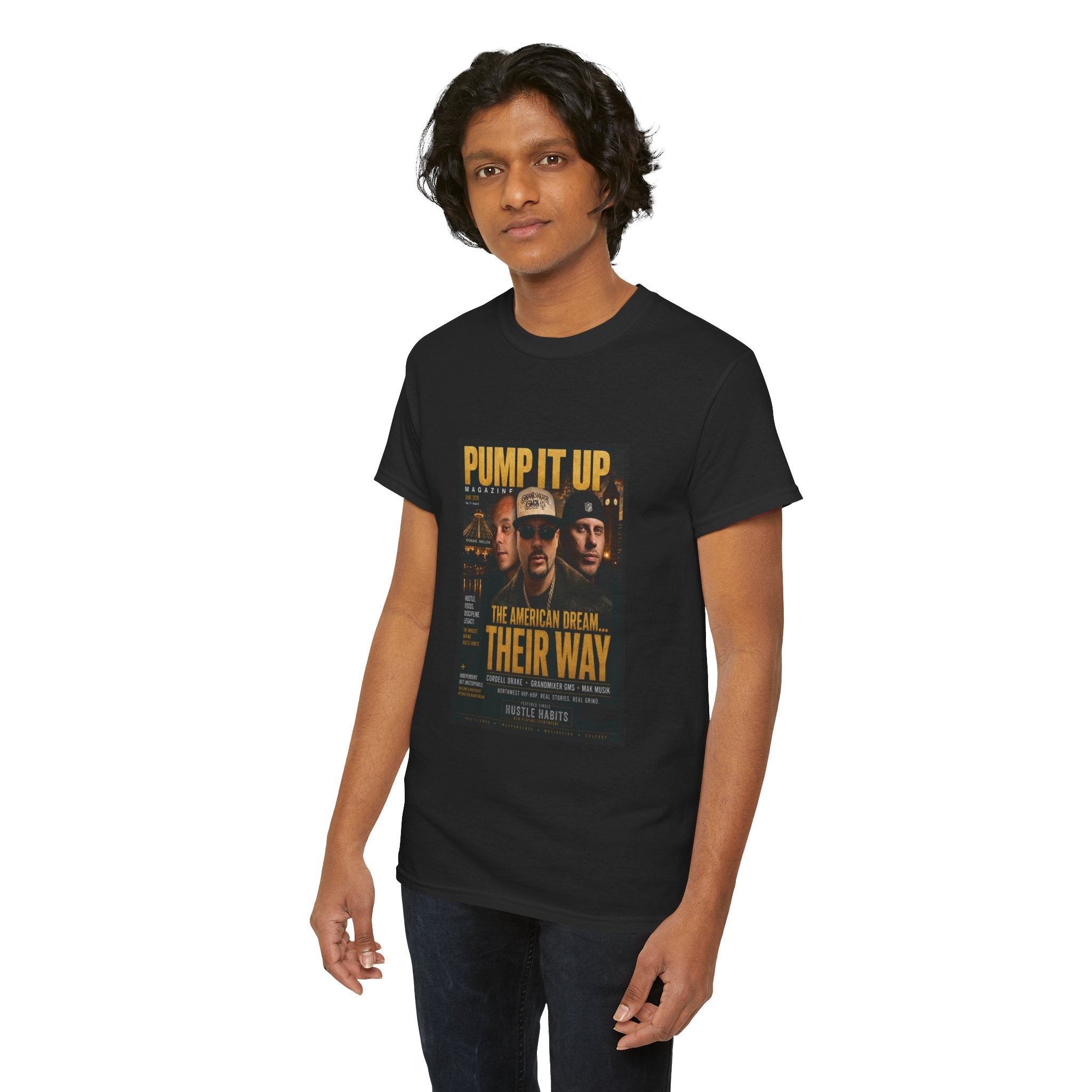 Pump It Up Magazine Cover Tee | GandMixer GMS, Cordell Drake, Mak Musik