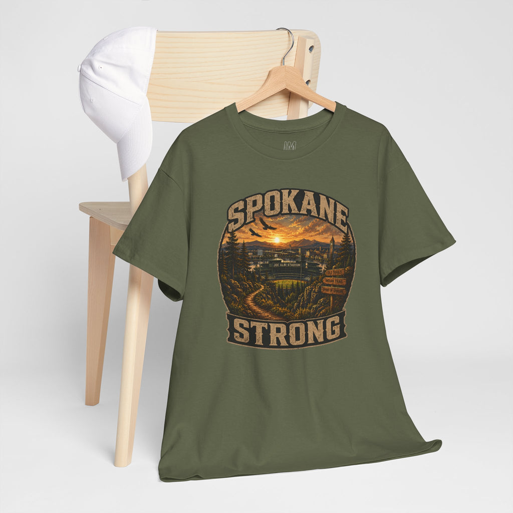 Spokane Strong Vintage Scenic T-Shirt — Hometown Pride Tee (Proceeds to Recovery)