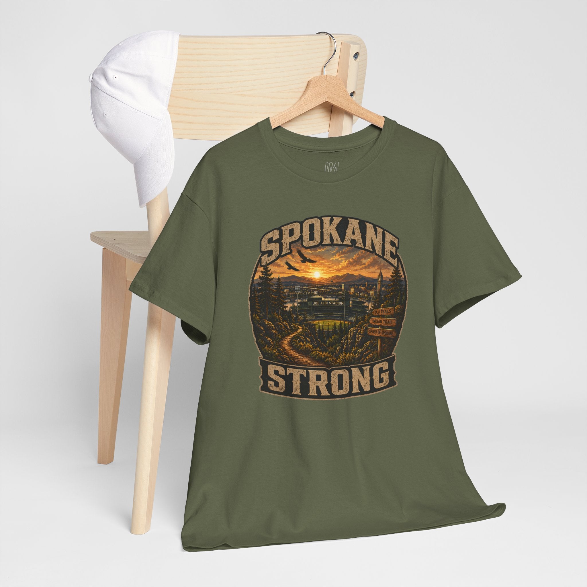 Spokane Strong Vintage Scenic T-Shirt — Hometown Pride Tee (Proceeds to Recovery)