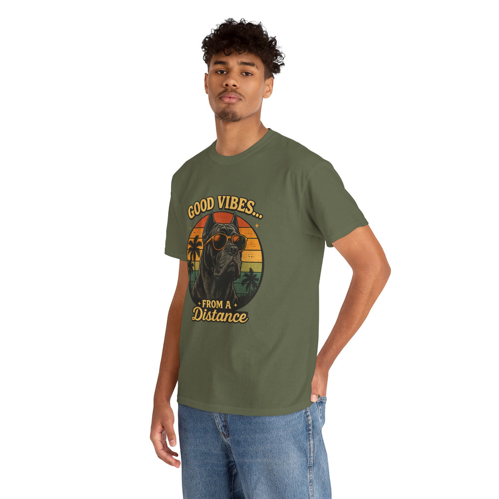 Good Vibes From a Distance Dog T-Shirt
