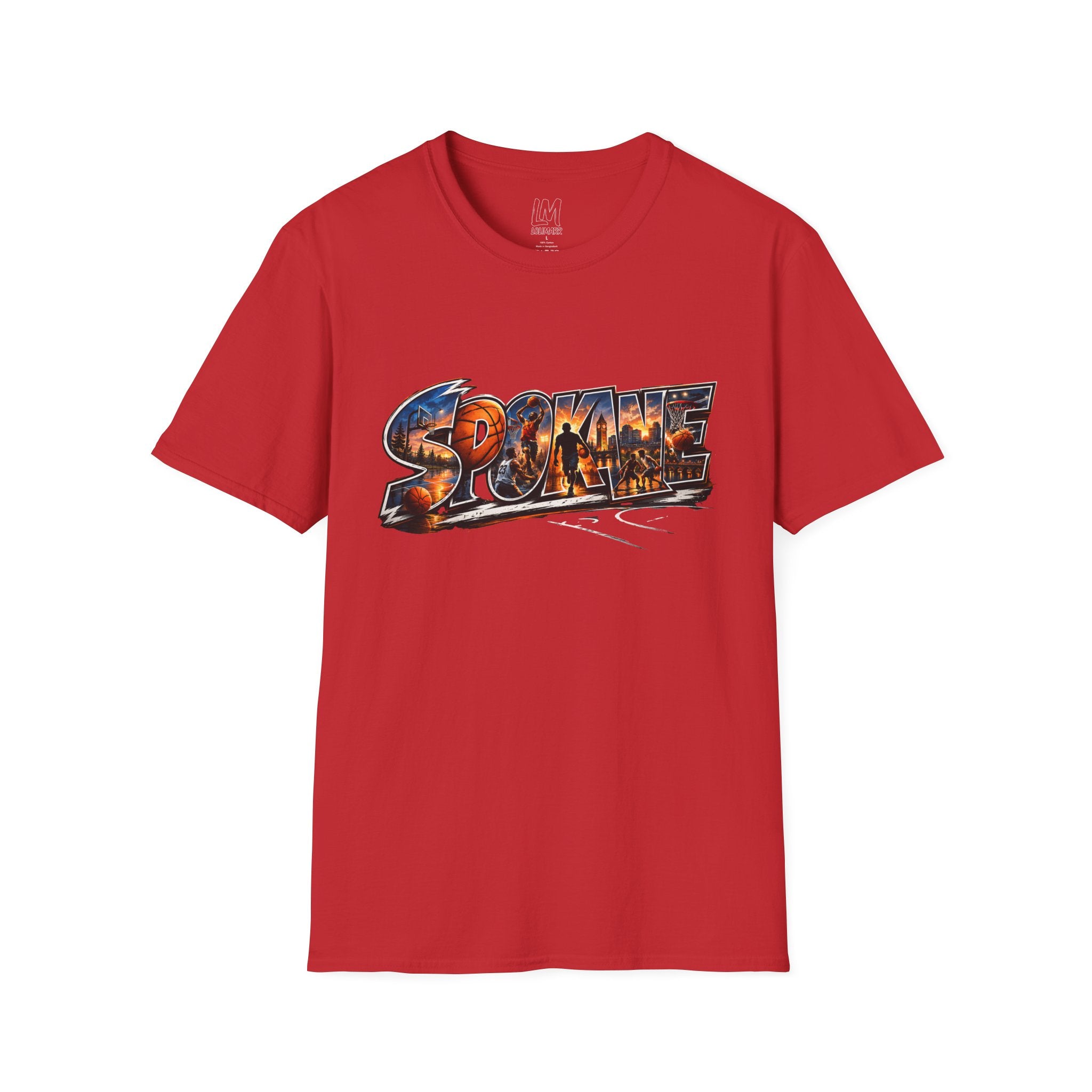 Spokane Basketball T-Shirt — High Energy City Hoops Tee