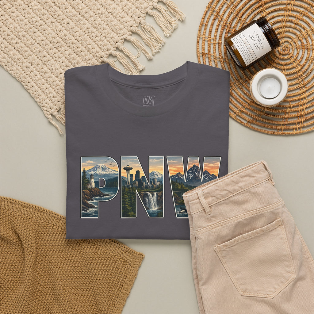 PNW Scenic Tee — Pacific Northwest Landscape Graphic T-Shirt