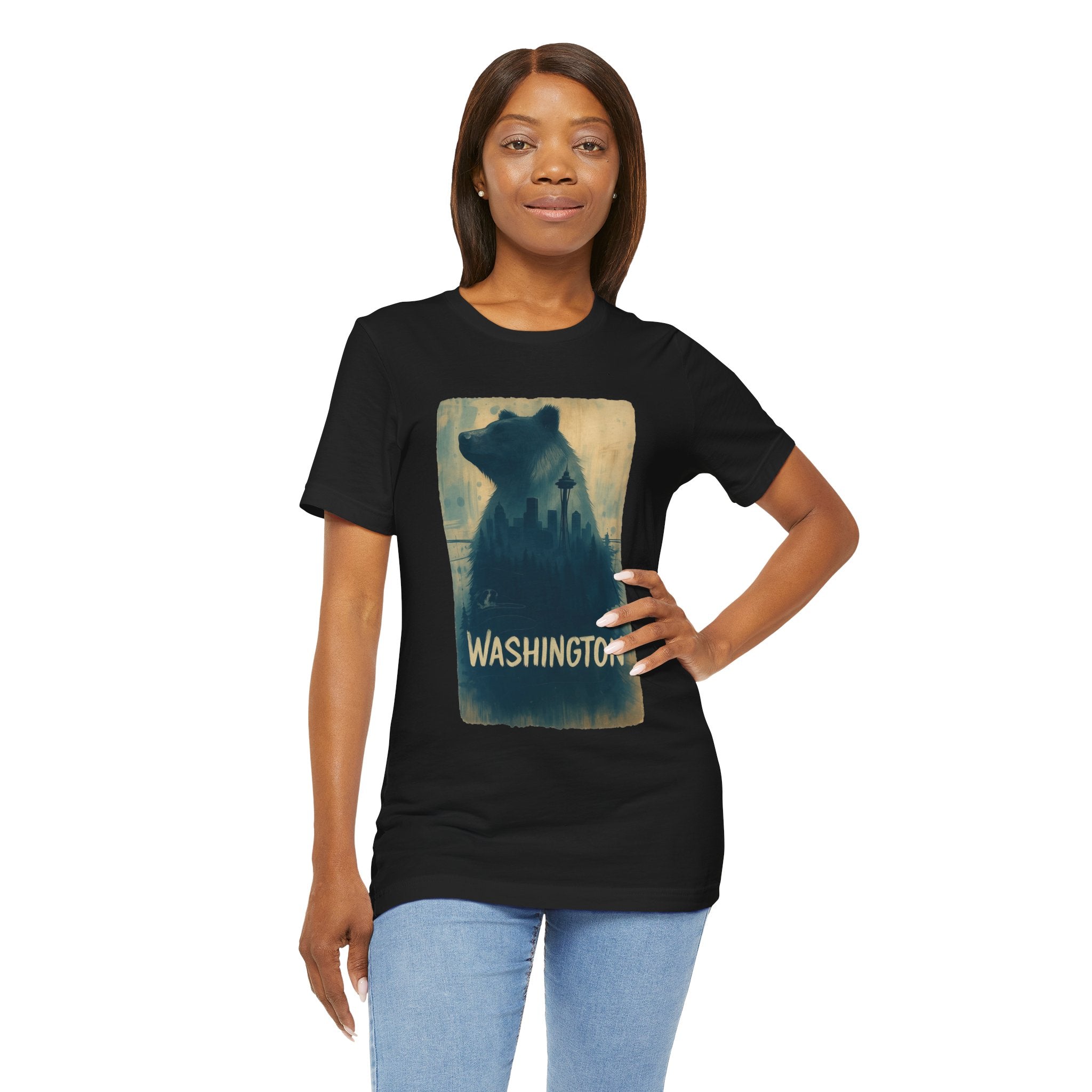 Washington skyline T-Shirt | Washington state design, city silhouette