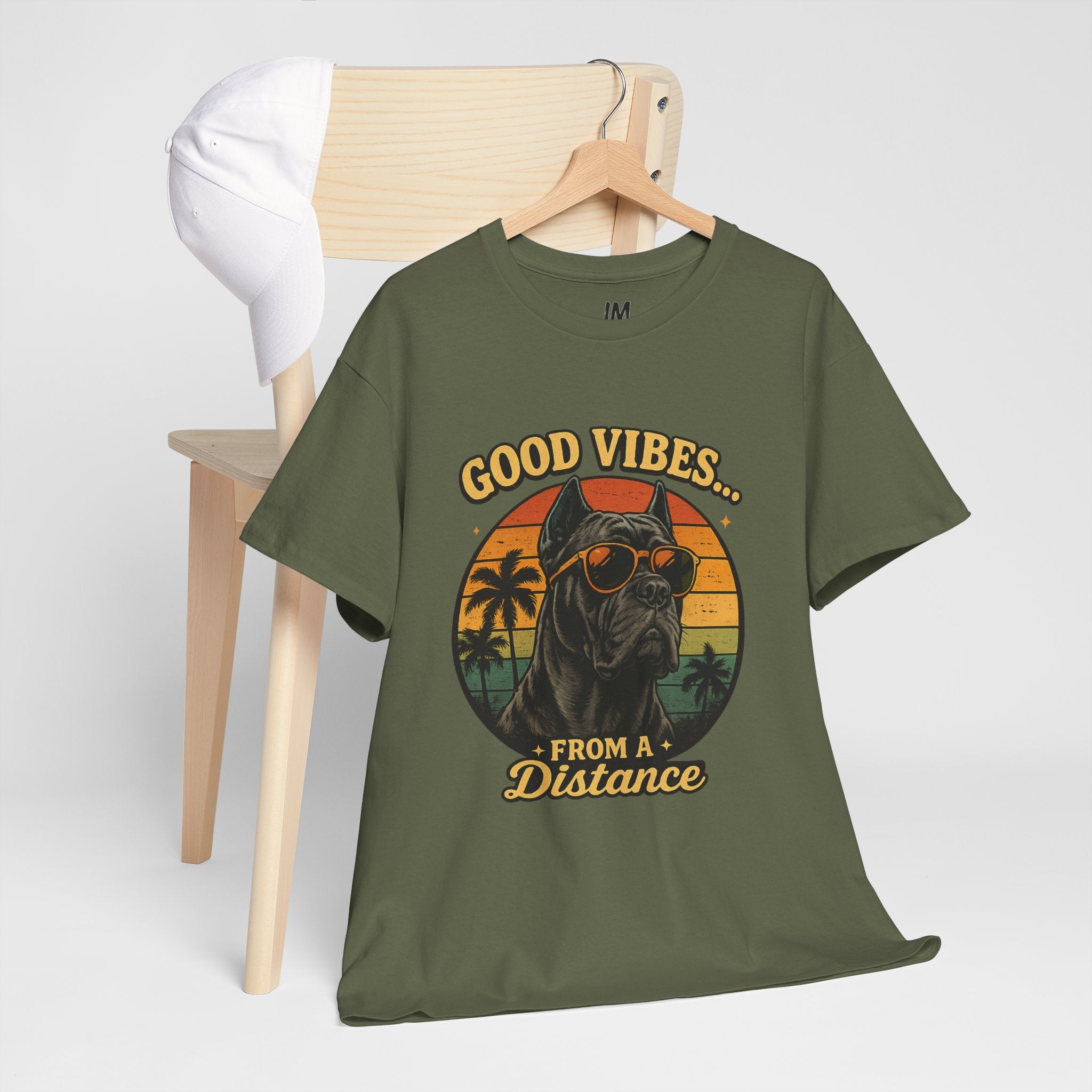 Good Vibes From a Distance Dog T-Shirt