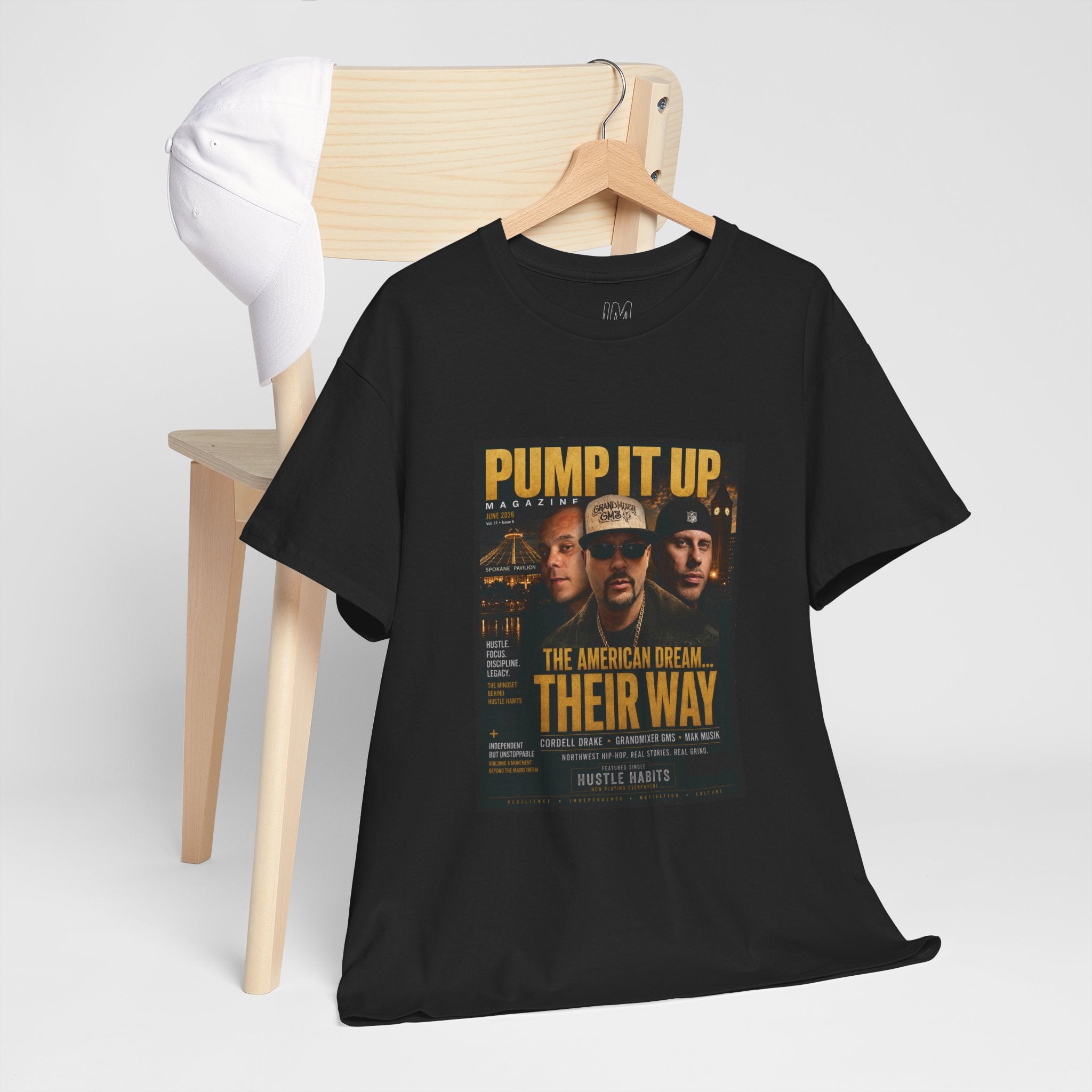 Pump It Up Magazine Cover Tee | GandMixer GMS, Cordell Drake, Mak Musik