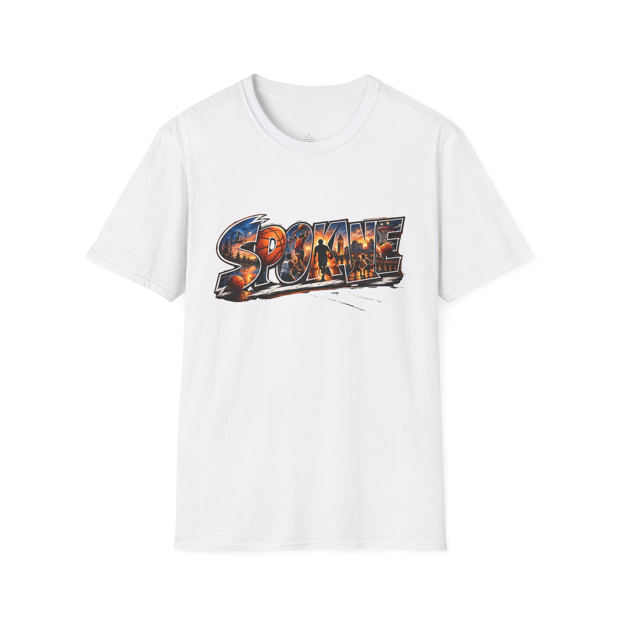 Spokane Basketball T-Shirt — High Energy City Hoops Tee