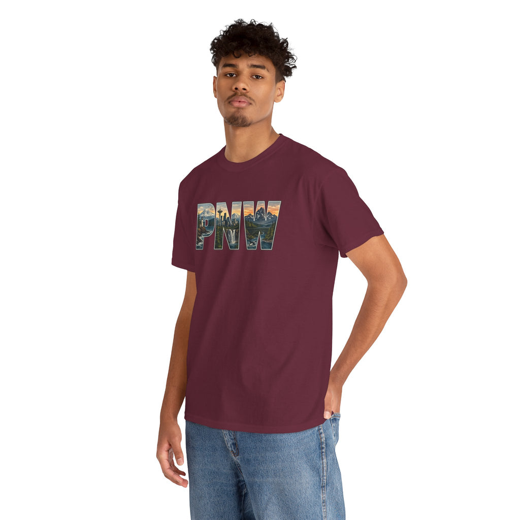PNW Scenic Tee — Pacific Northwest Landscape Graphic T-Shirt