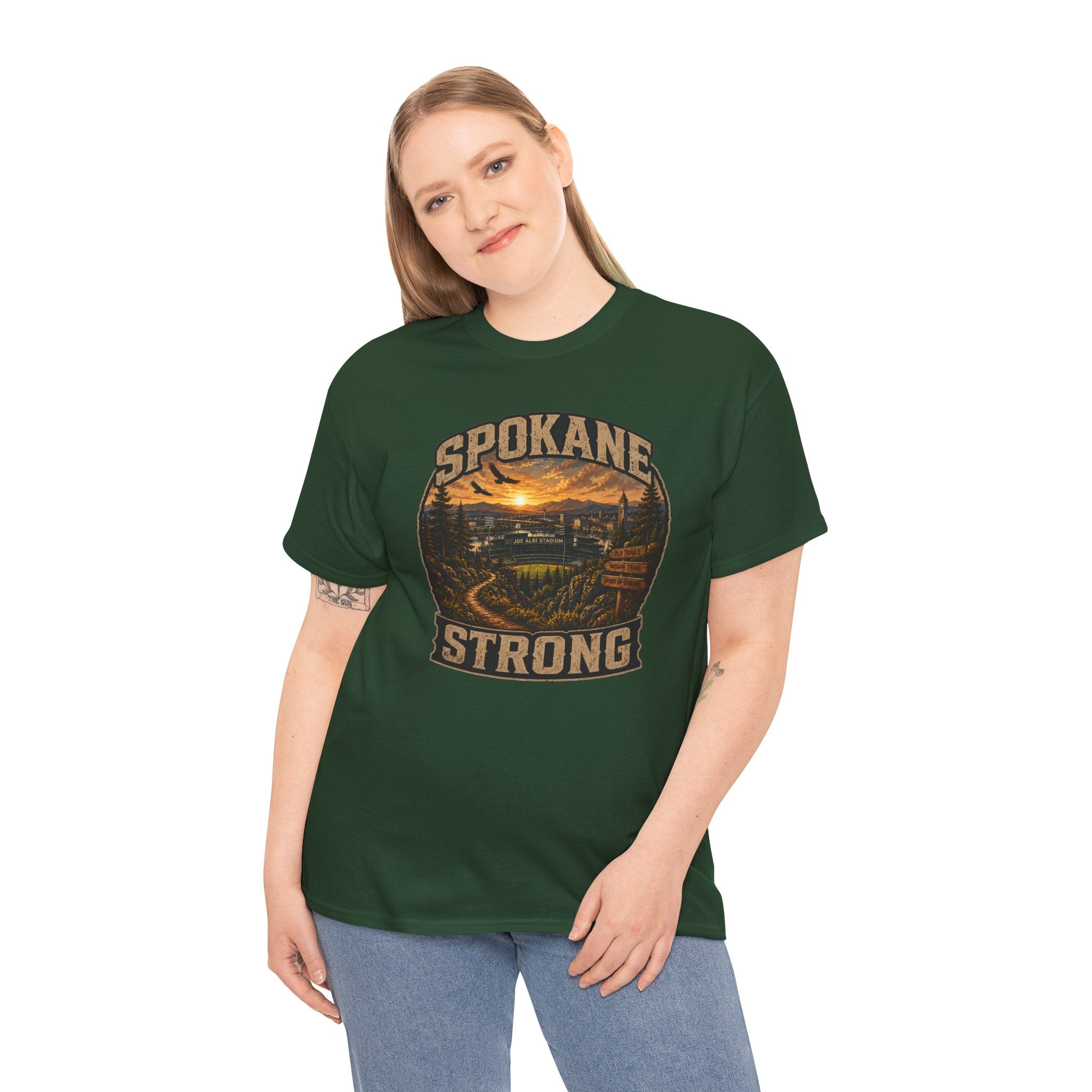 Spokane Strong Vintage Scenic T-Shirt — Hometown Pride Tee (Proceeds to Recovery)