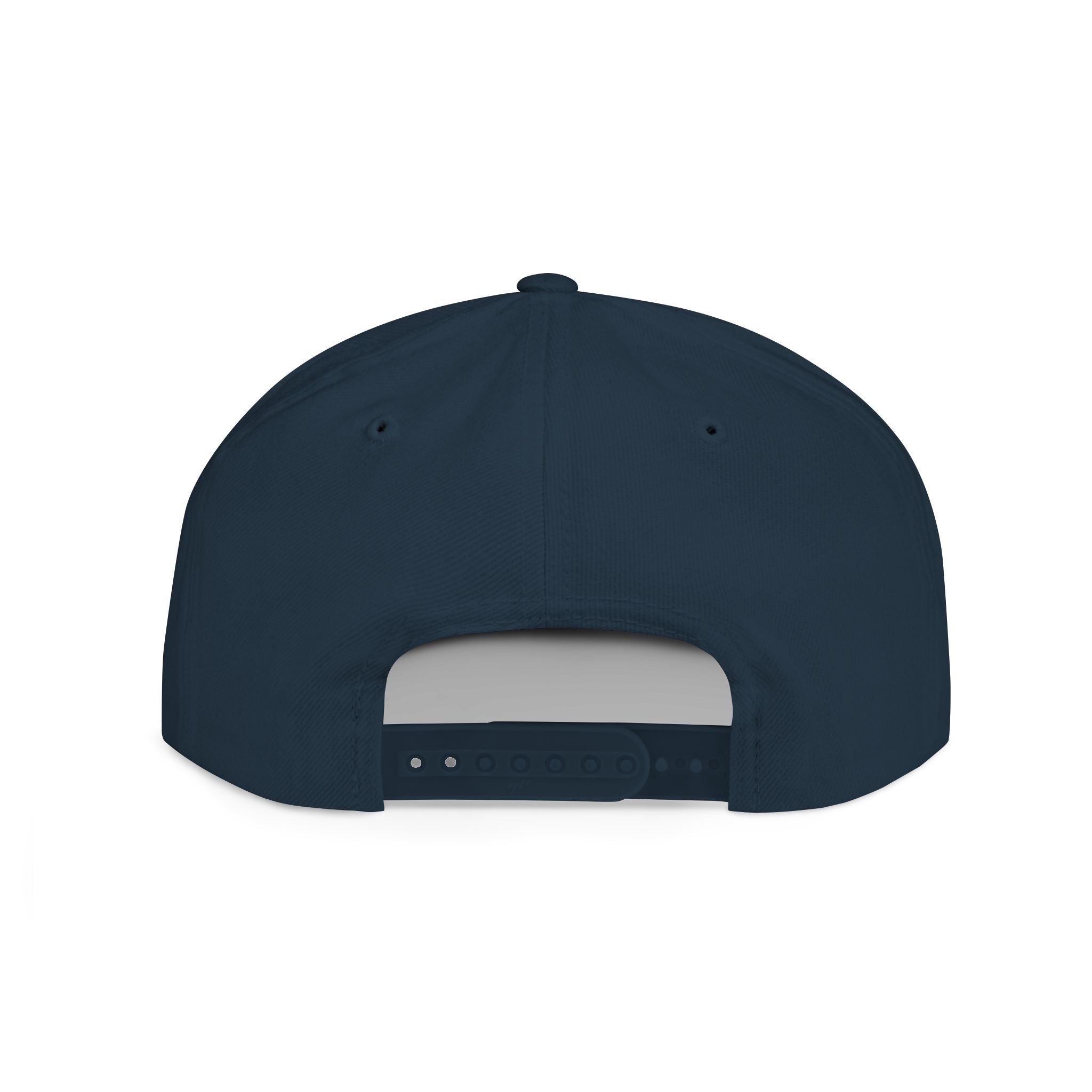 Mountain Sunrise Snapback Hat — Embroidered Pine & Sunrise Flat Bill