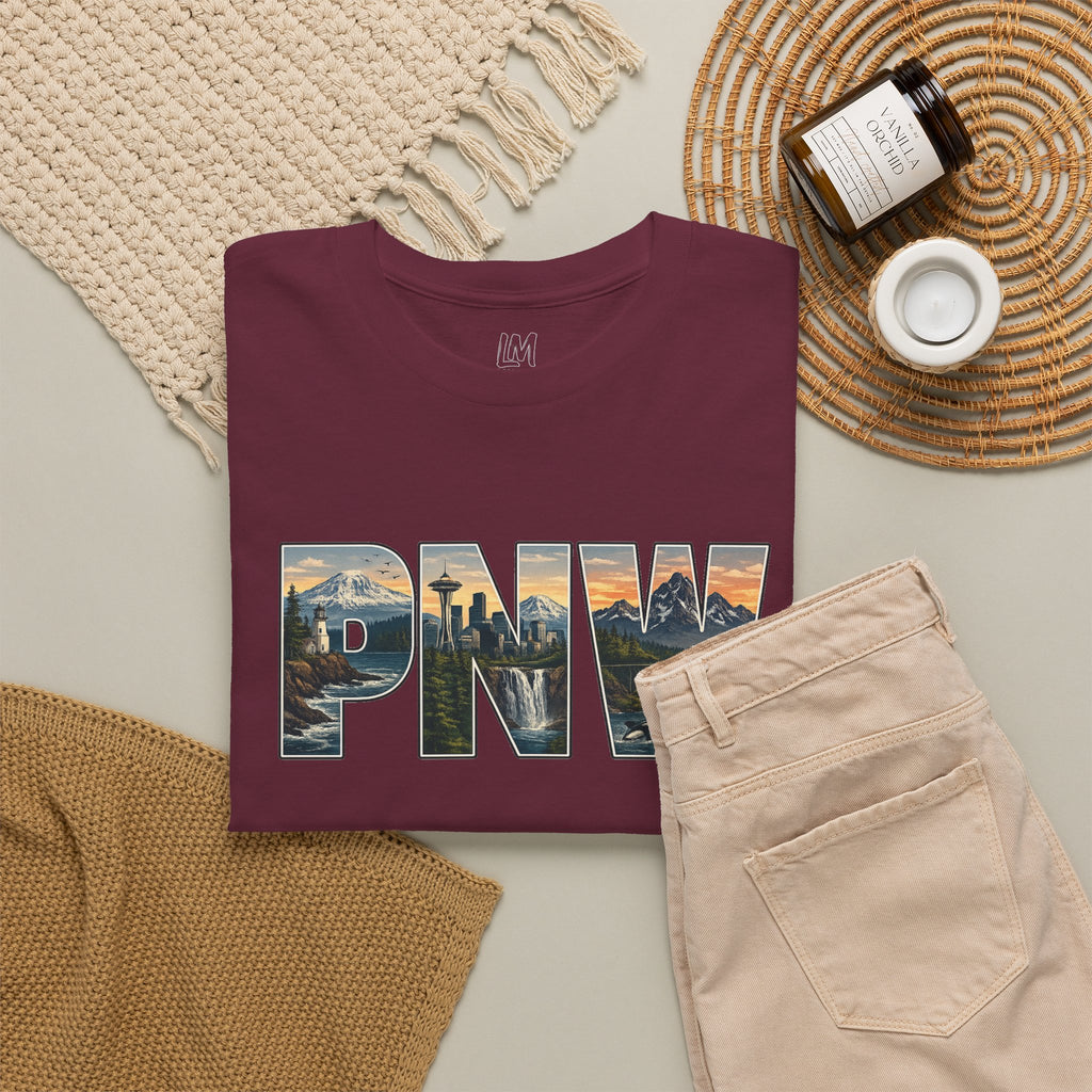 PNW Scenic Tee — Pacific Northwest Landscape Graphic T-Shirt