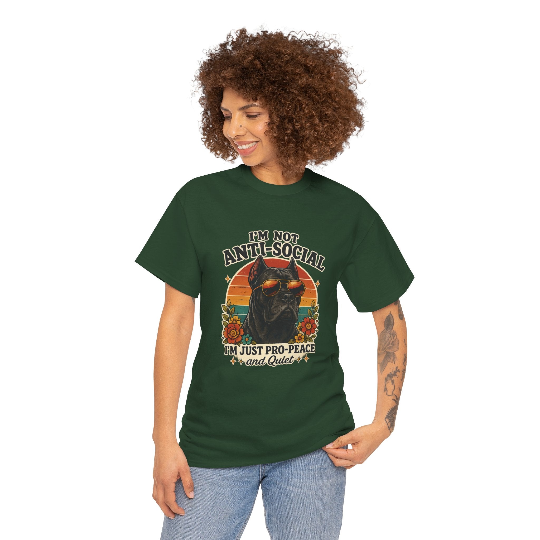 I’m Not Anti-Social — I’m Just Pro-Peace & Quiet Retro Graphic Tee