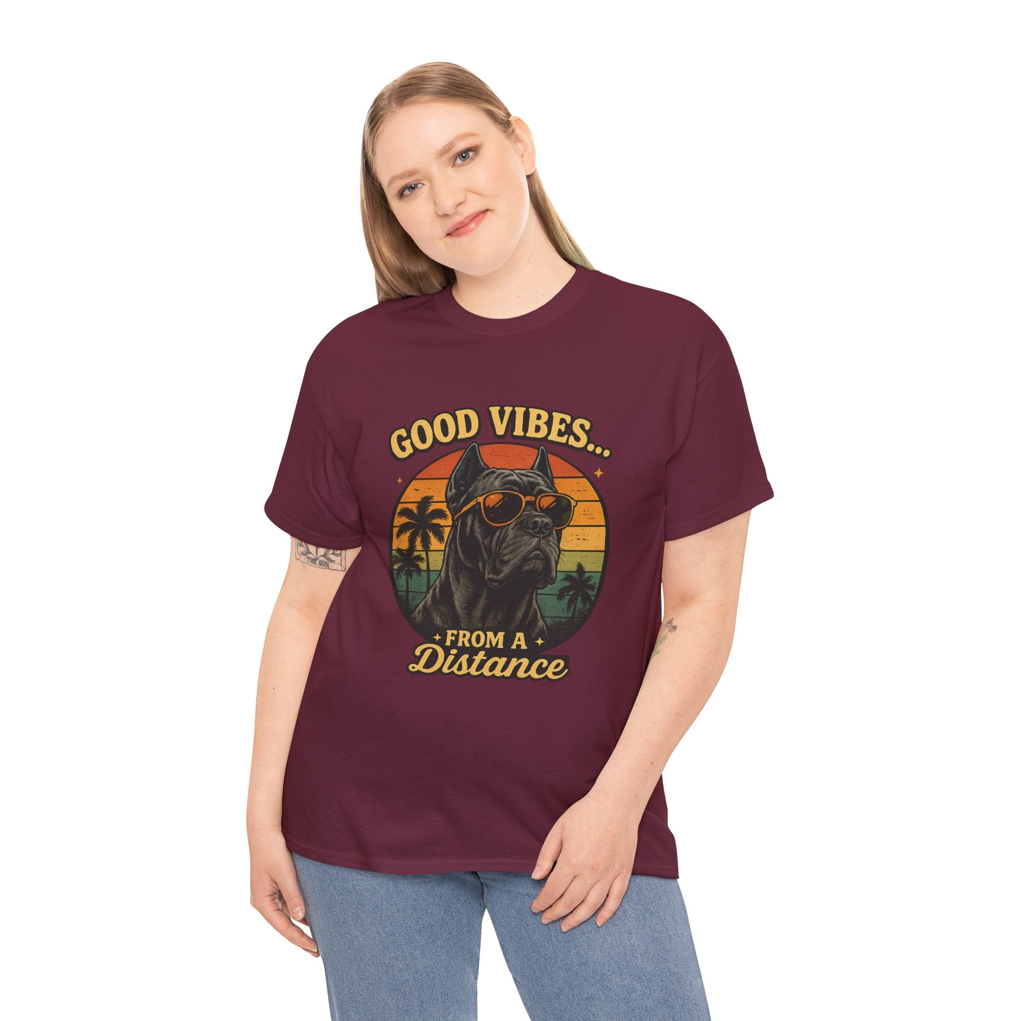 Good Vibes From a Distance Dog T-Shirt