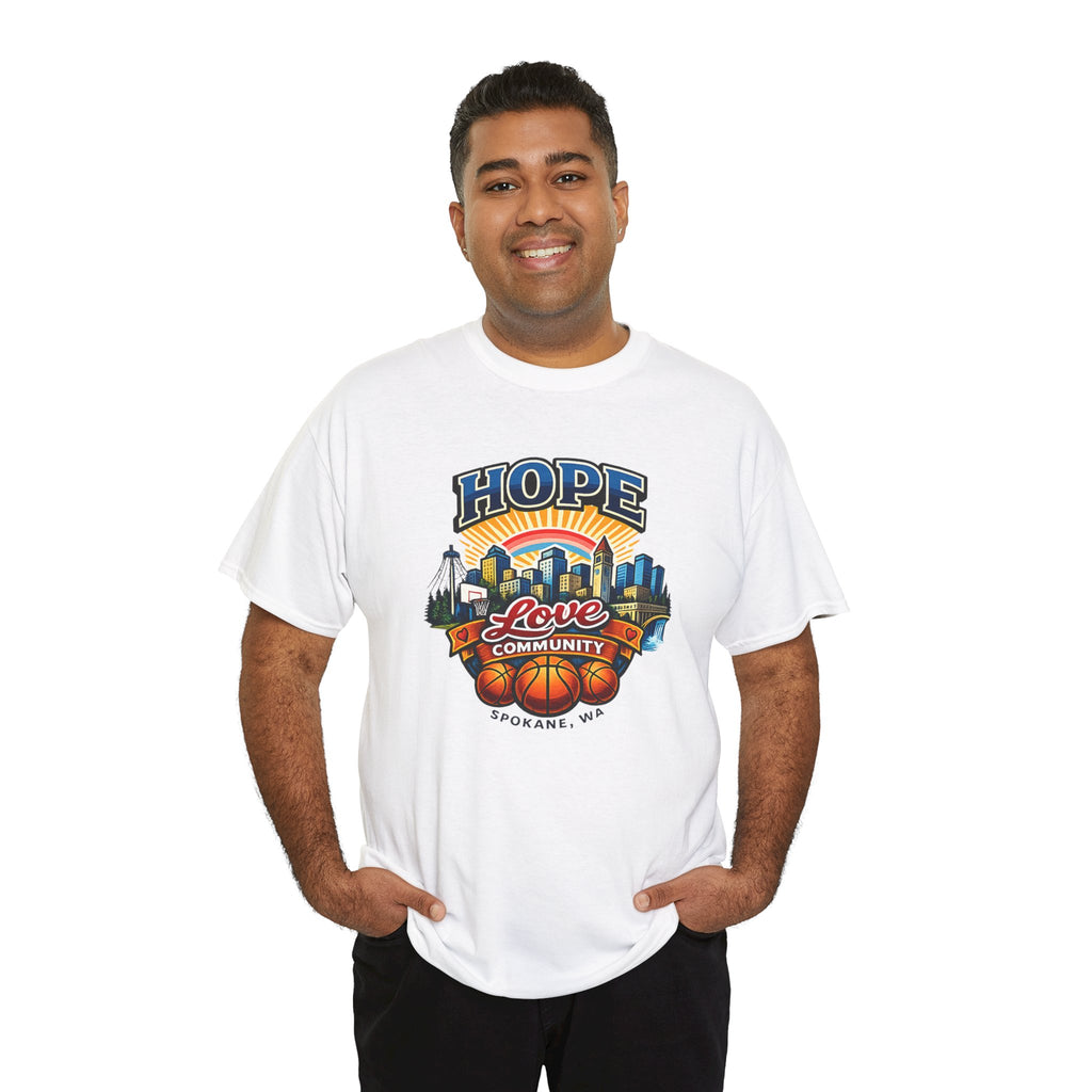 Hope Love Community Spokane T-Shirt — Shoot Fest Basketball Tournament Tee