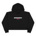 Cropped Hoodie — 'Unapologetically Her' Graphic Crop Hoodie with Back Logo