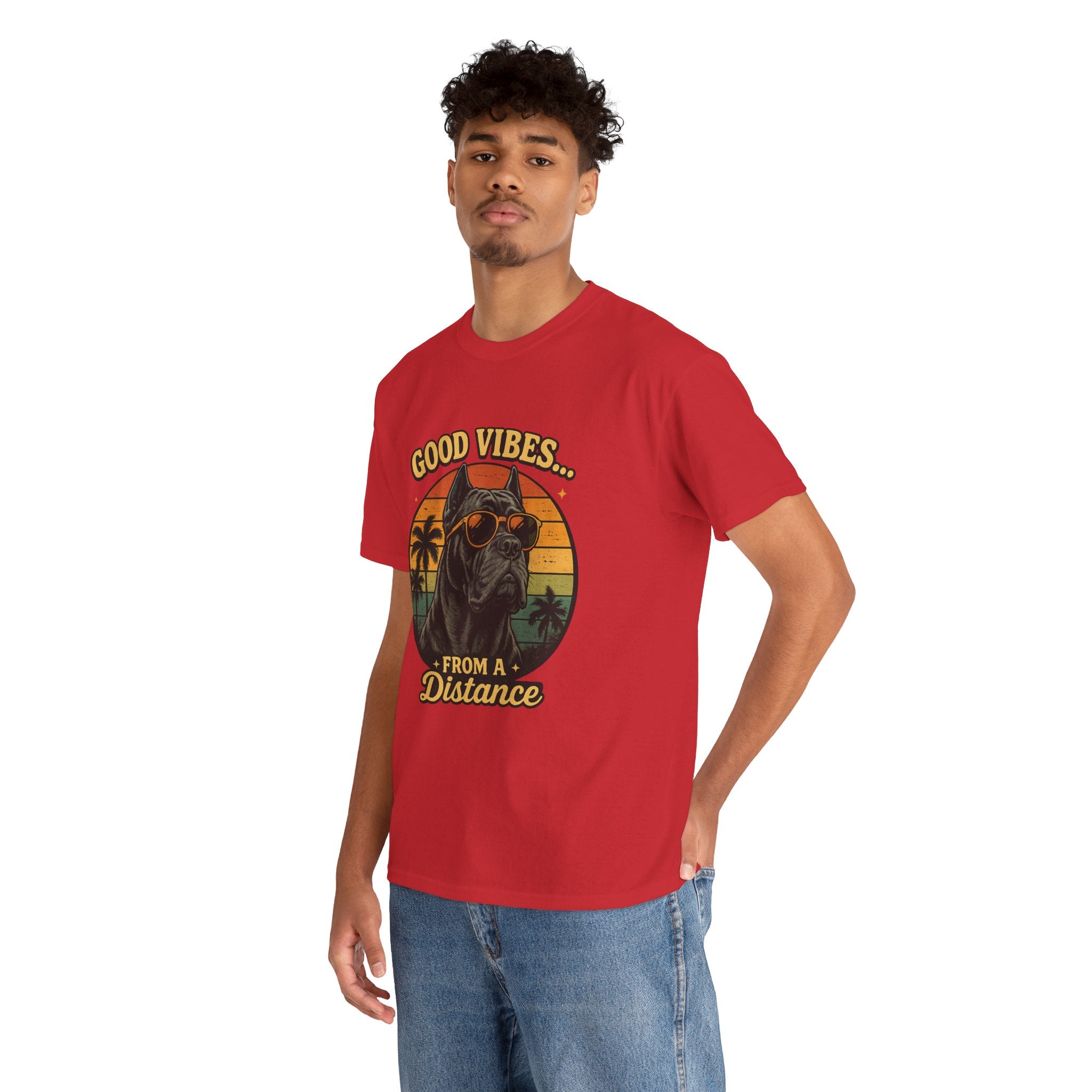 Good Vibes From a Distance Dog T-Shirt