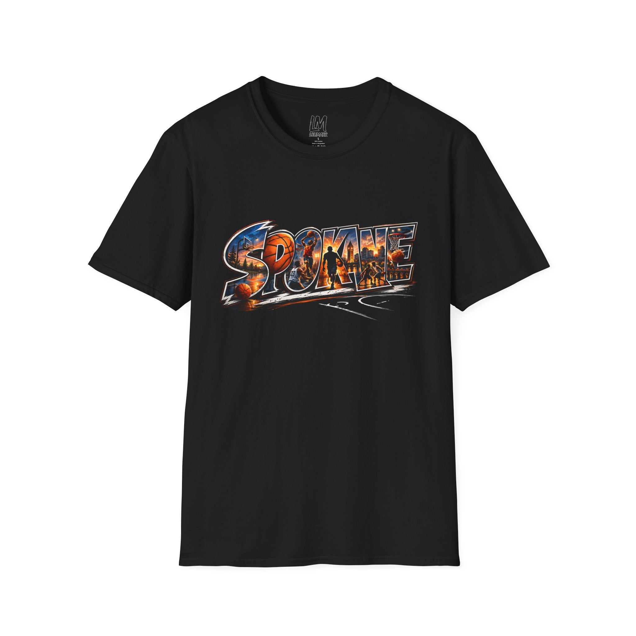 Spokane Basketball T-Shirt — High Energy City Hoops Tee