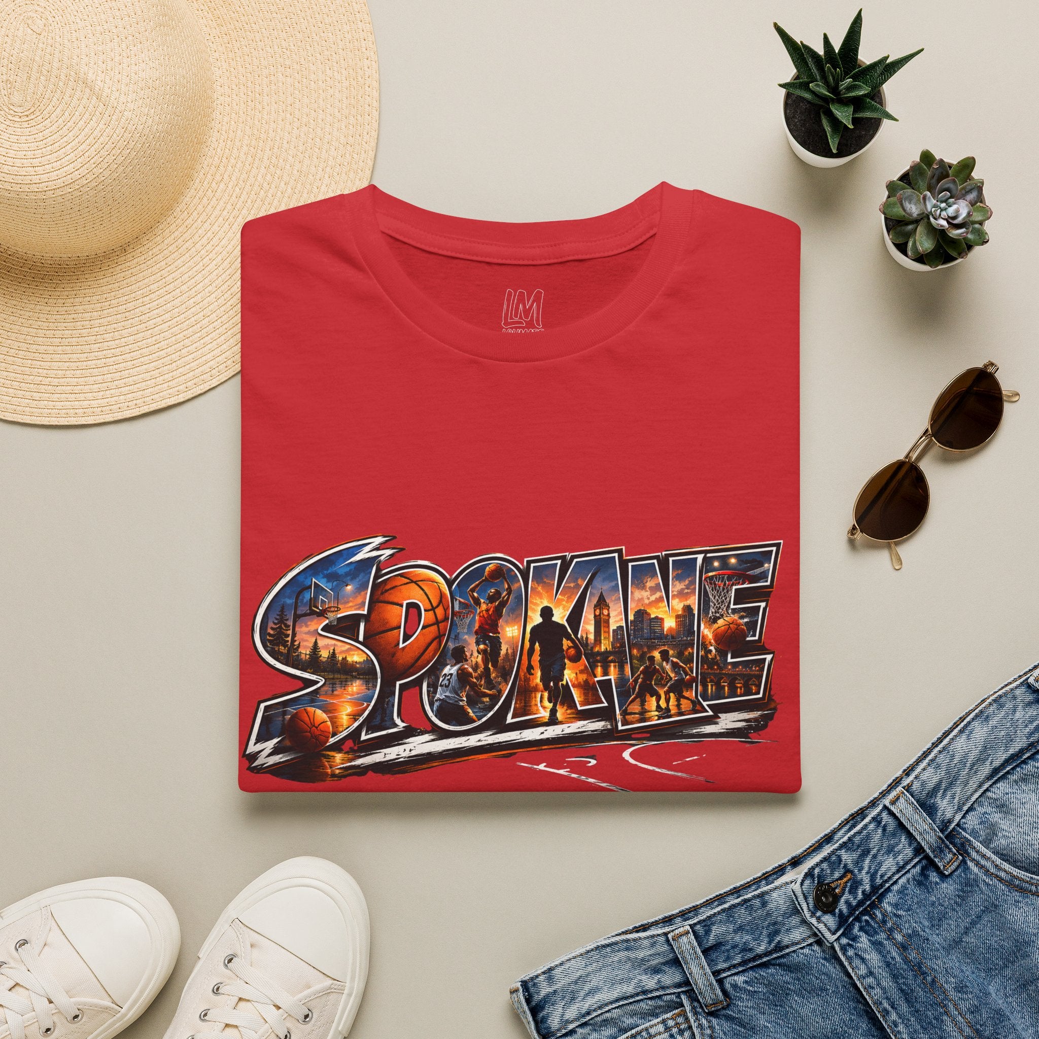 Spokane Basketball T-Shirt — High Energy City Hoops Tee