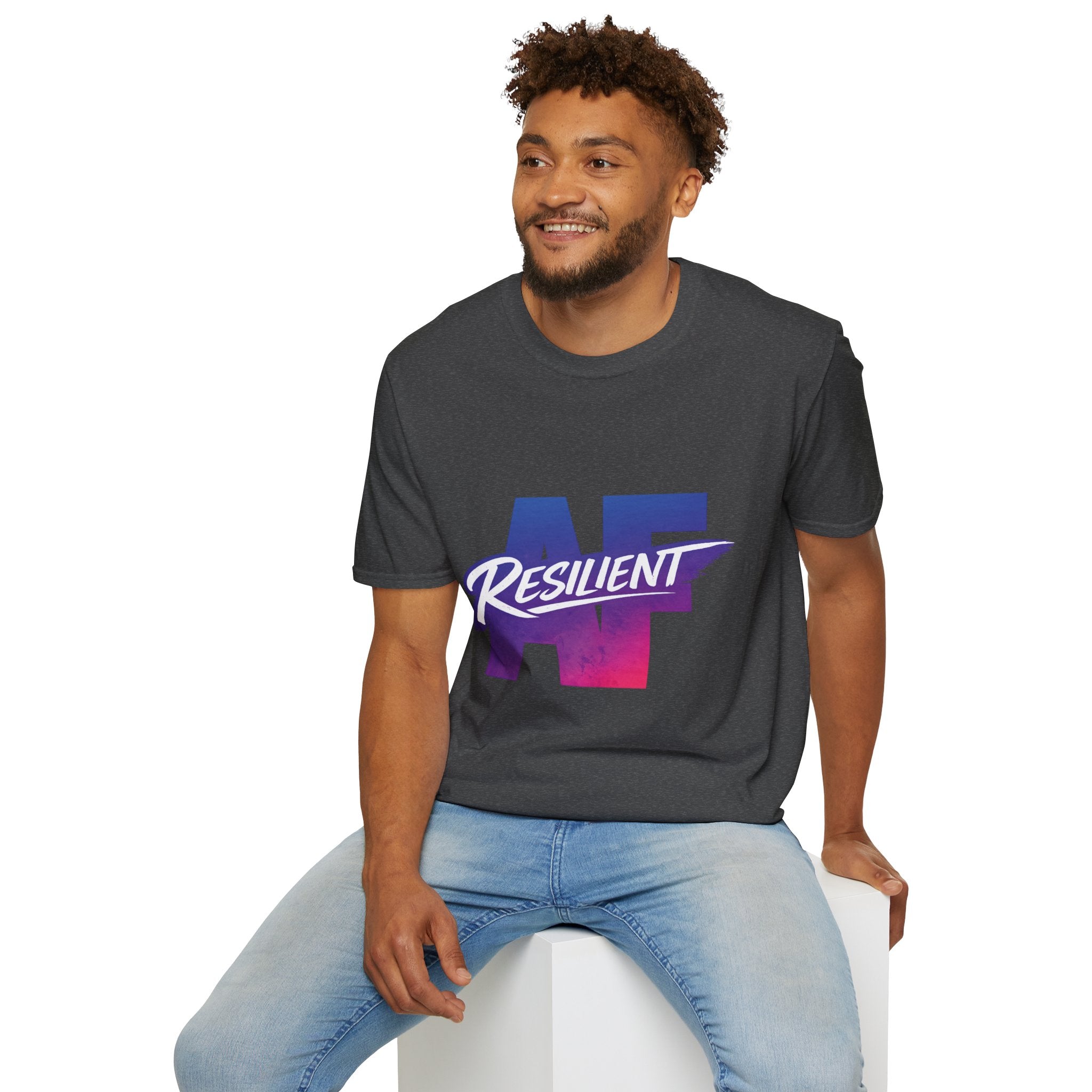 Resilient LA Graphic T-Shirt — Retro Gradient Los Angeles Pride Tee