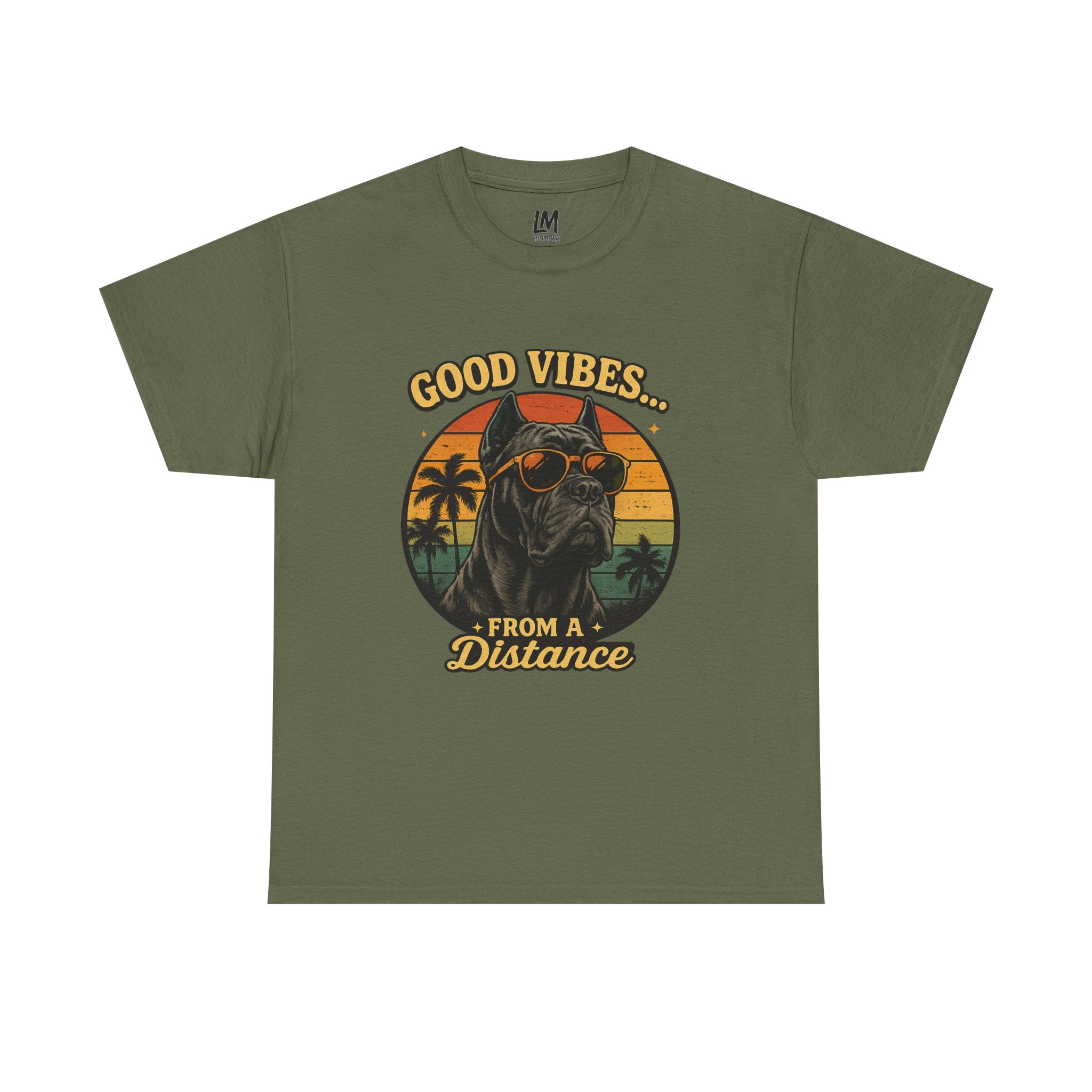 Good Vibes From a Distance Dog T-Shirt