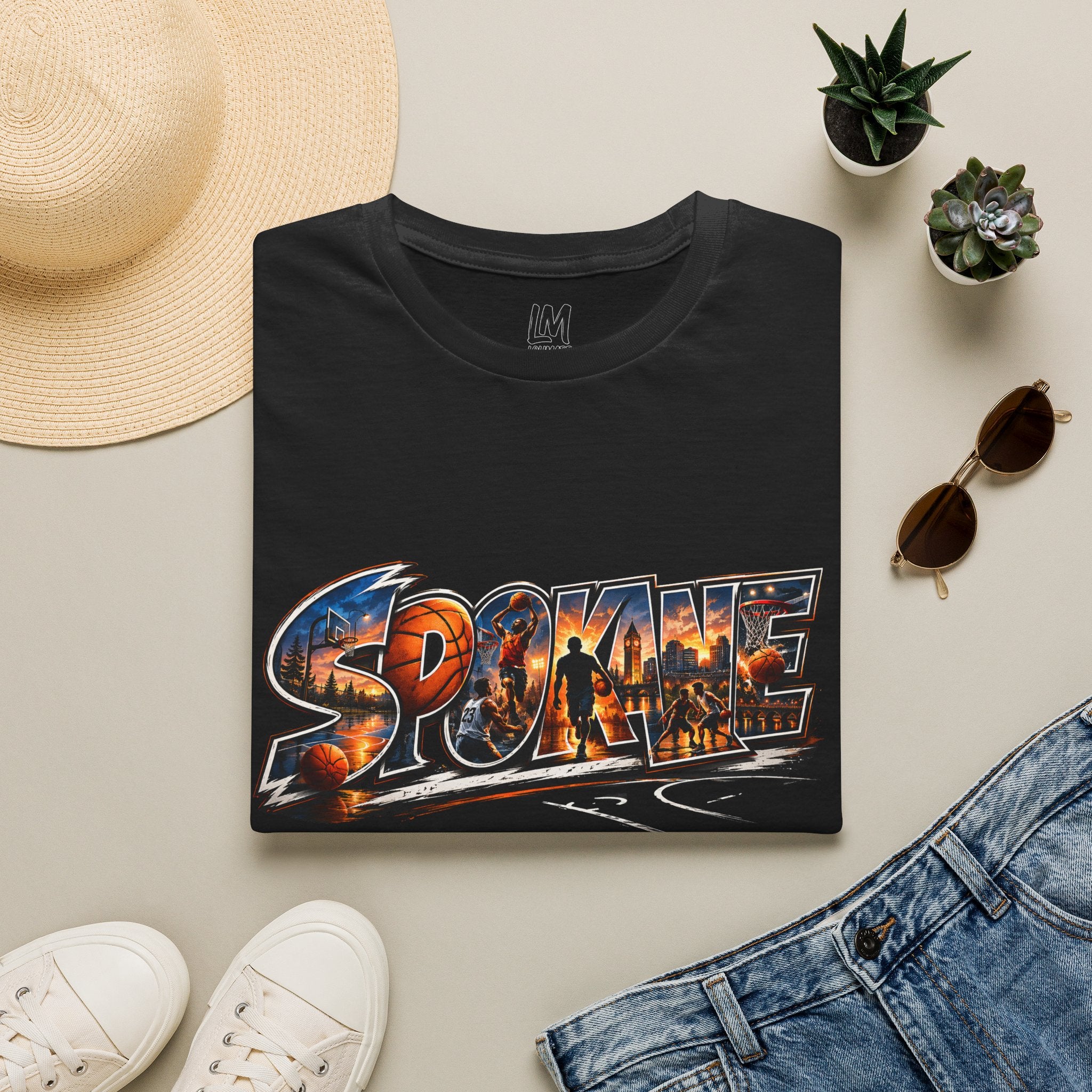 Spokane Basketball T-Shirt — High Energy City Hoops Tee