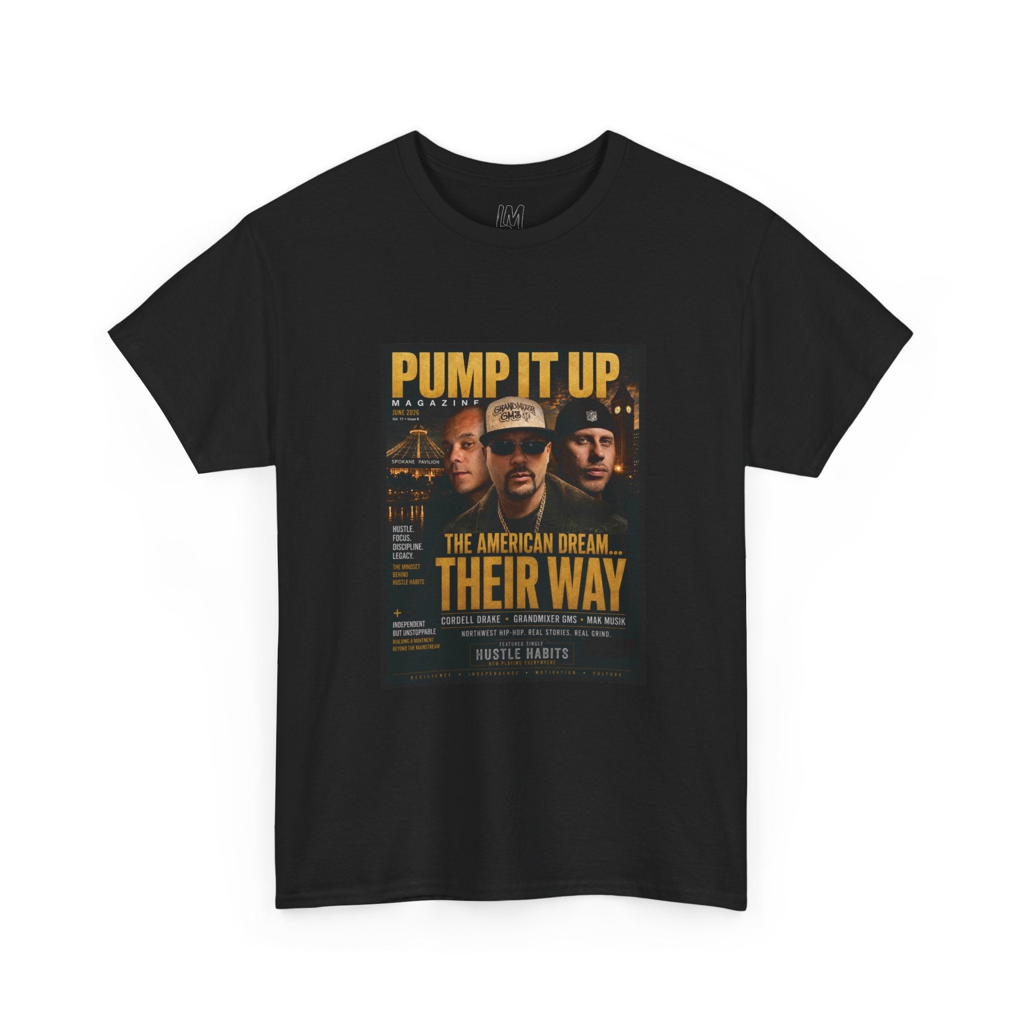Pump It Up Magazine Cover Tee | GandMixer GMS, Cordell Drake, Mak Musik