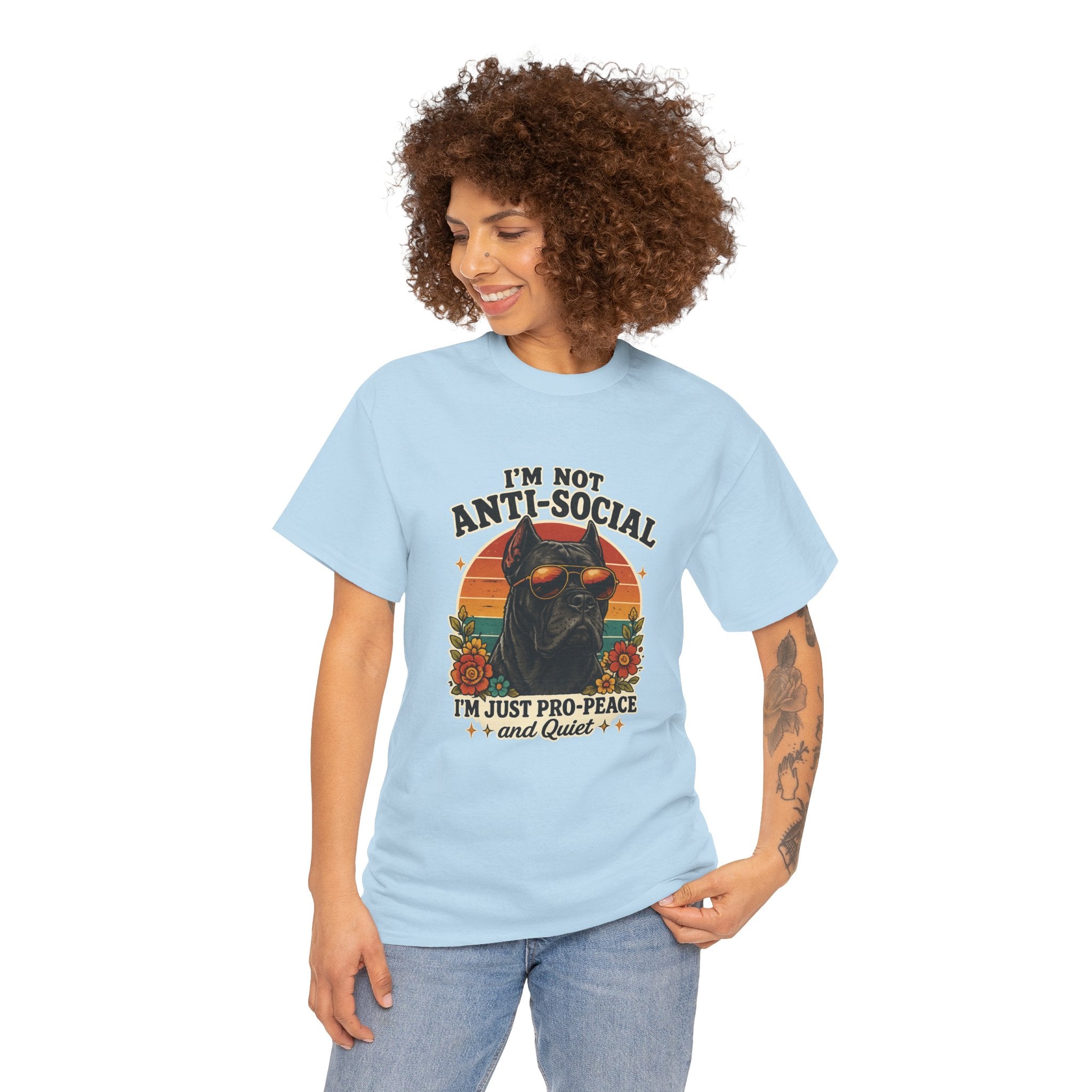 I’m Not Anti-Social — I’m Just Pro-Peace & Quiet Retro Graphic Tee