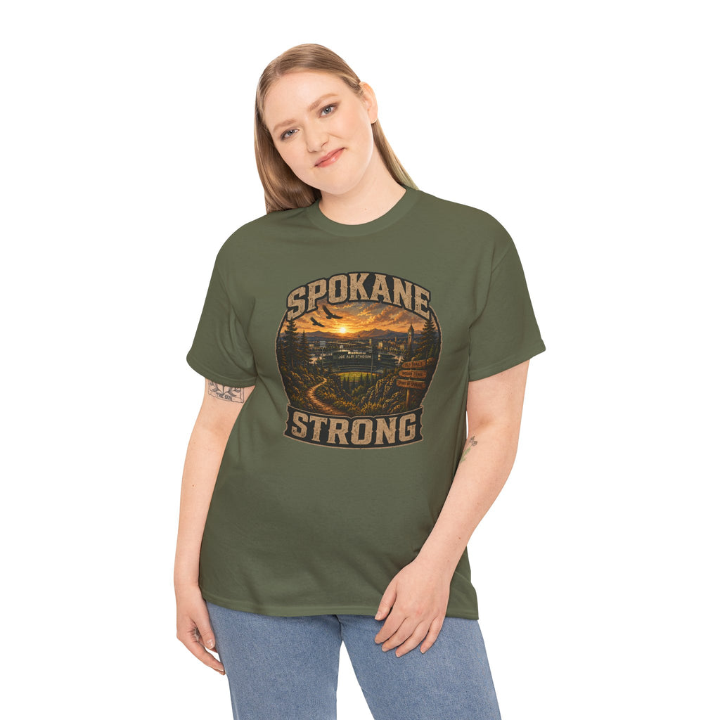 Spokane Strong Vintage Scenic T-Shirt — Hometown Pride Tee (Proceeds to Recovery)