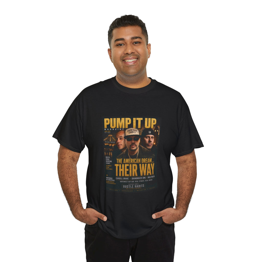 Pump It Up Magazine Cover Tee | GandMixer GMS, Cordell Drake, Mak Musik