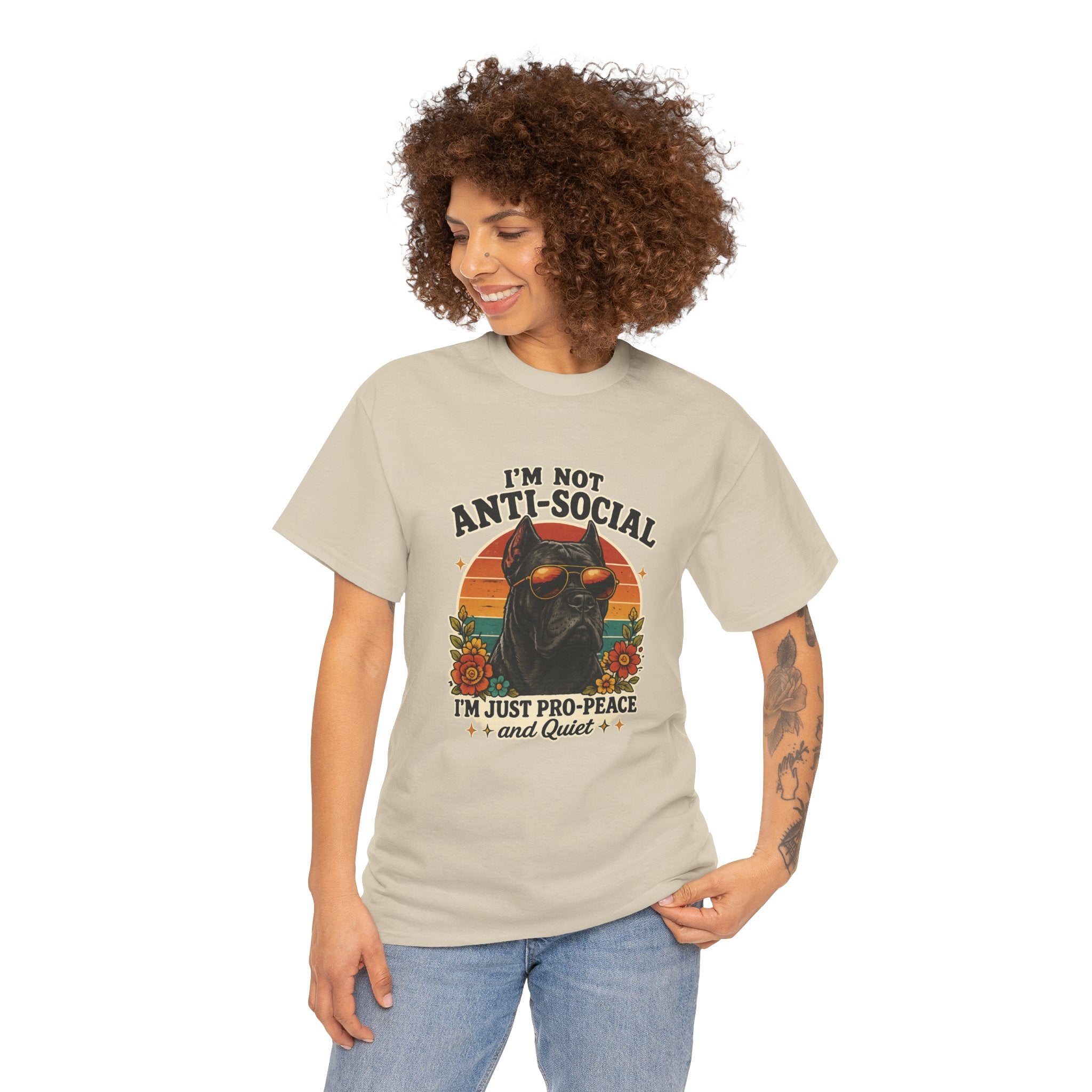 I’m Not Anti-Social — I’m Just Pro-Peace & Quiet Retro Graphic Tee