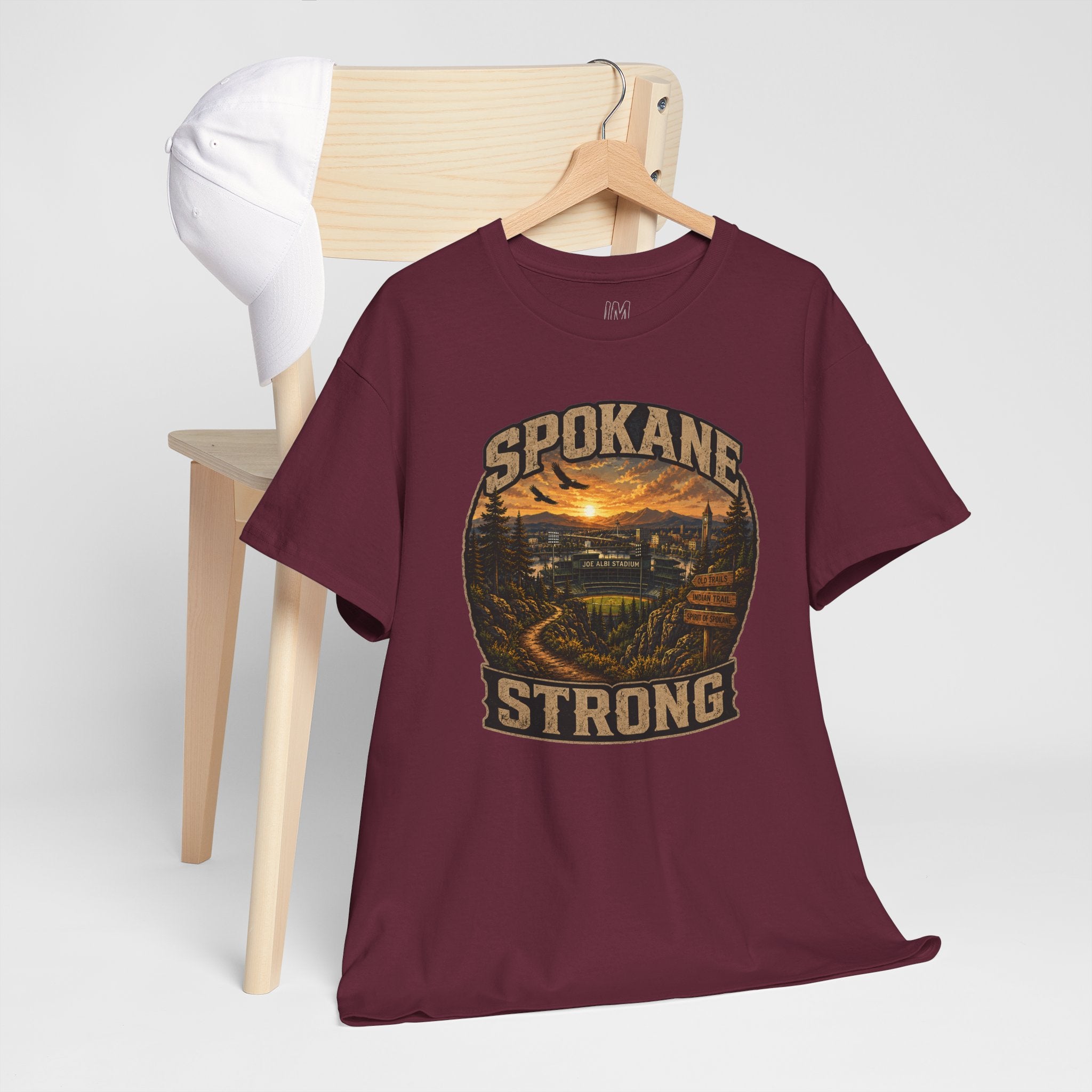Spokane Strong Vintage Scenic T-Shirt — Hometown Pride Tee (Proceeds to Recovery)