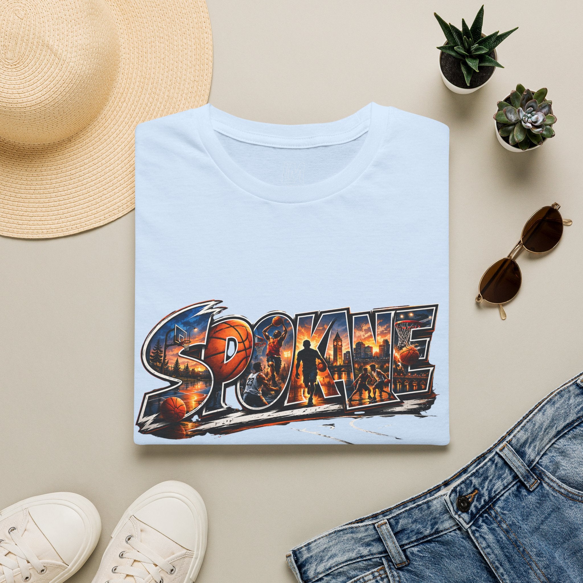 Spokane Basketball T-Shirt — High Energy City Hoops Tee