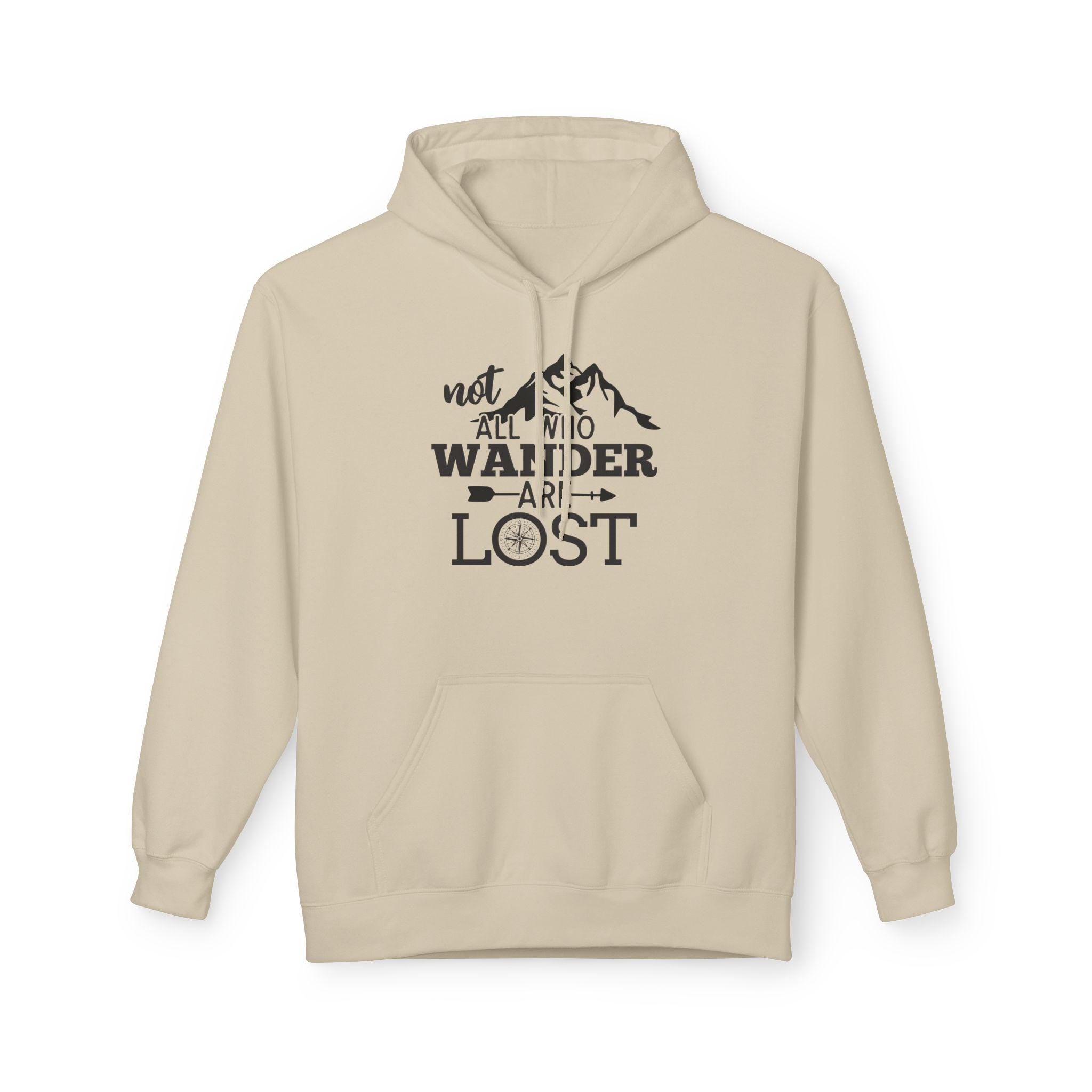 Adventure Awaits Hoodie, Not All Who Wander Are Lost Sweatshirt, Unisex Travel Apparel, Outdoor Exploration Gift, Cozy Layer for Adventurers