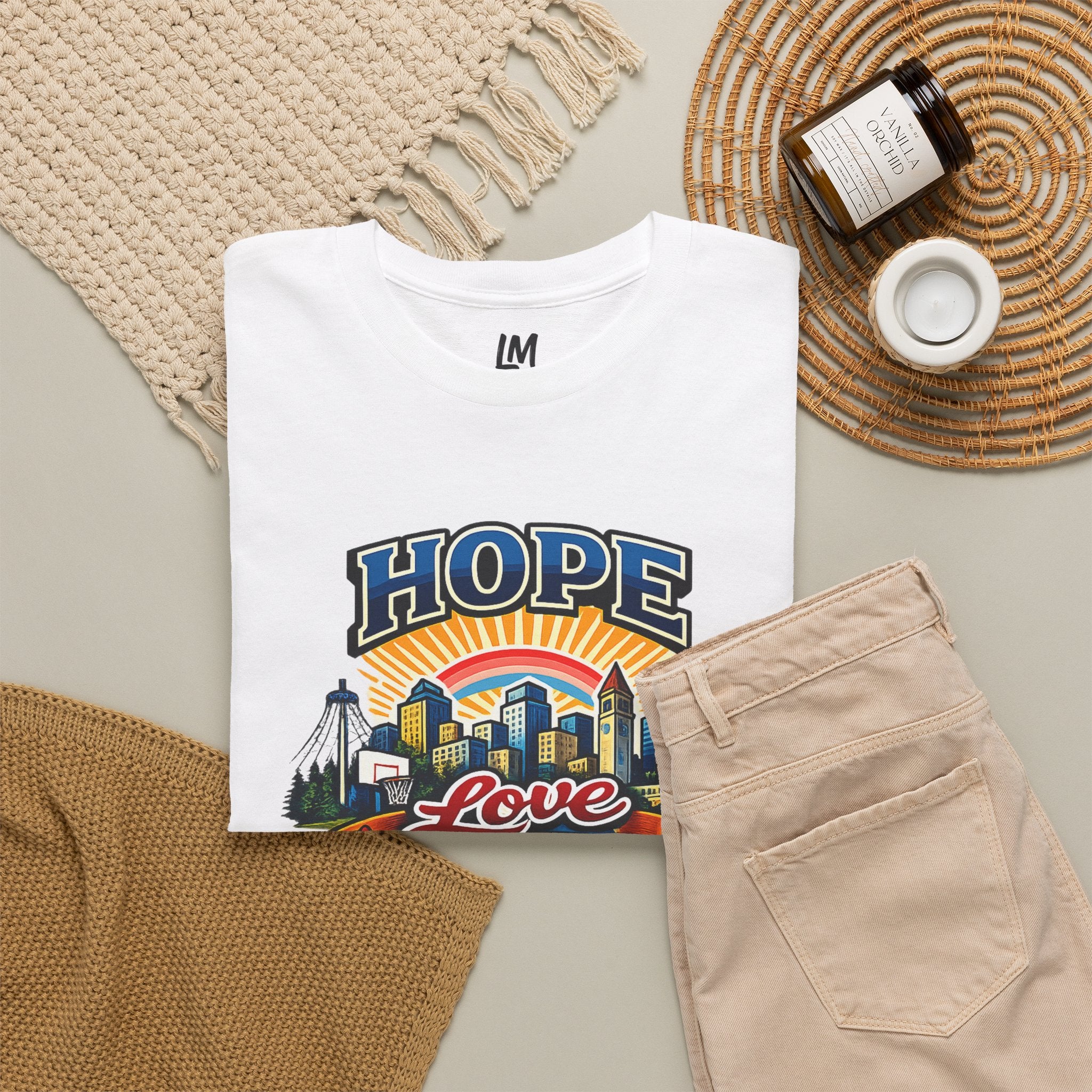 Hope Love Community Spokane T-Shirt — Shoot Fest Basketball Tournament Tee