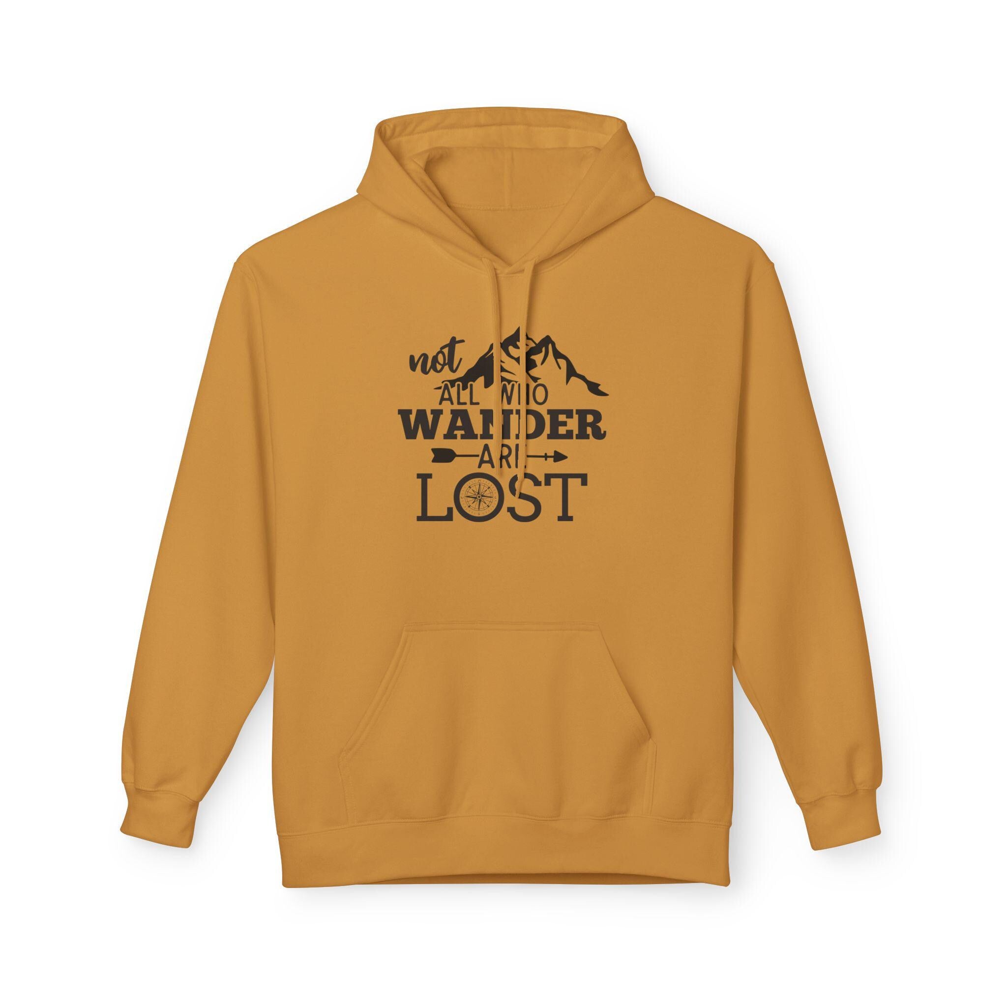 Adventure Awaits Hoodie, Not All Who Wander Are Lost Sweatshirt, Unisex Travel Apparel, Outdoor Exploration Gift, Cozy Layer for Adventurers