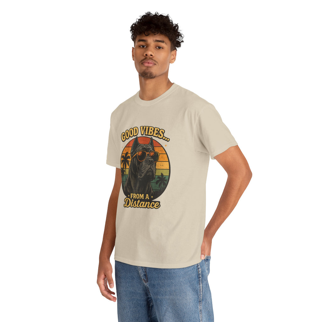 Good Vibes From a Distance Dog T-Shirt
