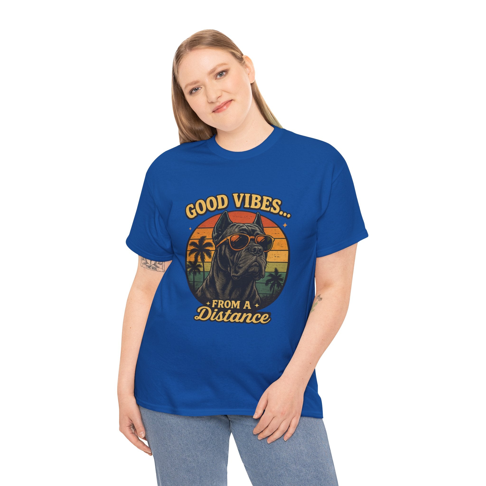 Good Vibes From a Distance Dog T-Shirt