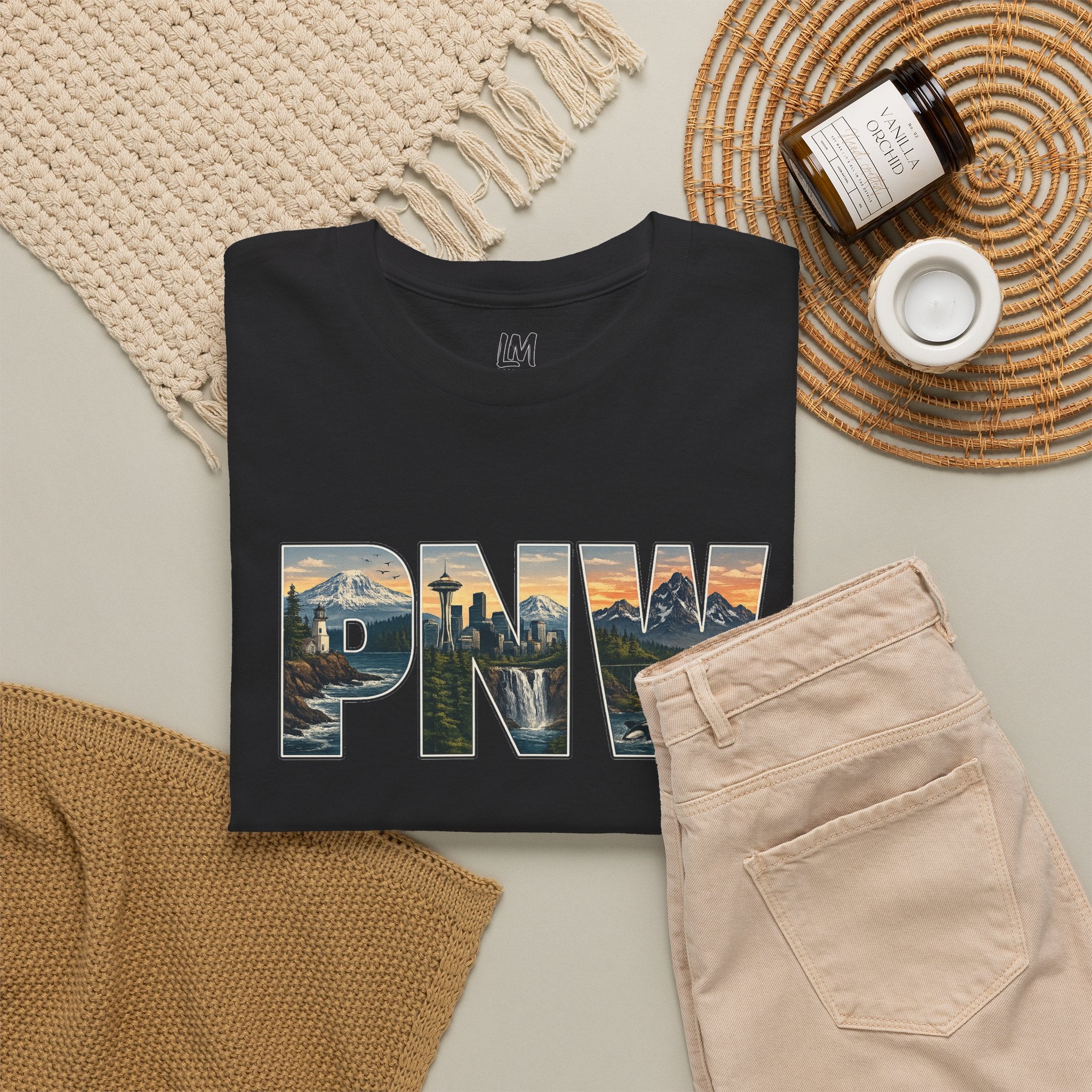PNW Scenic Tee — Pacific Northwest Landscape Graphic T-Shirt