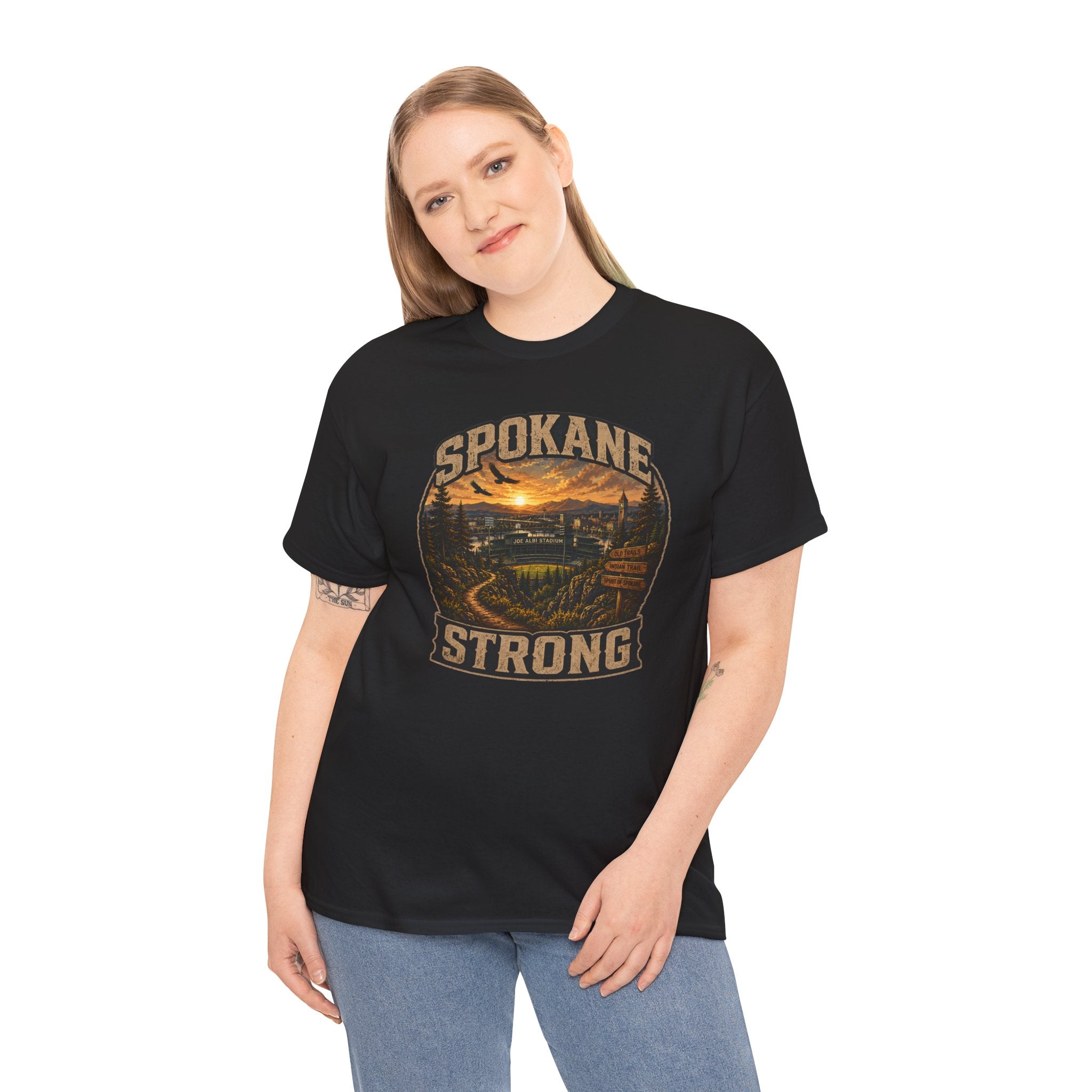 Spokane Strong Vintage Scenic T-Shirt — Hometown Pride Tee (Proceeds to Recovery)