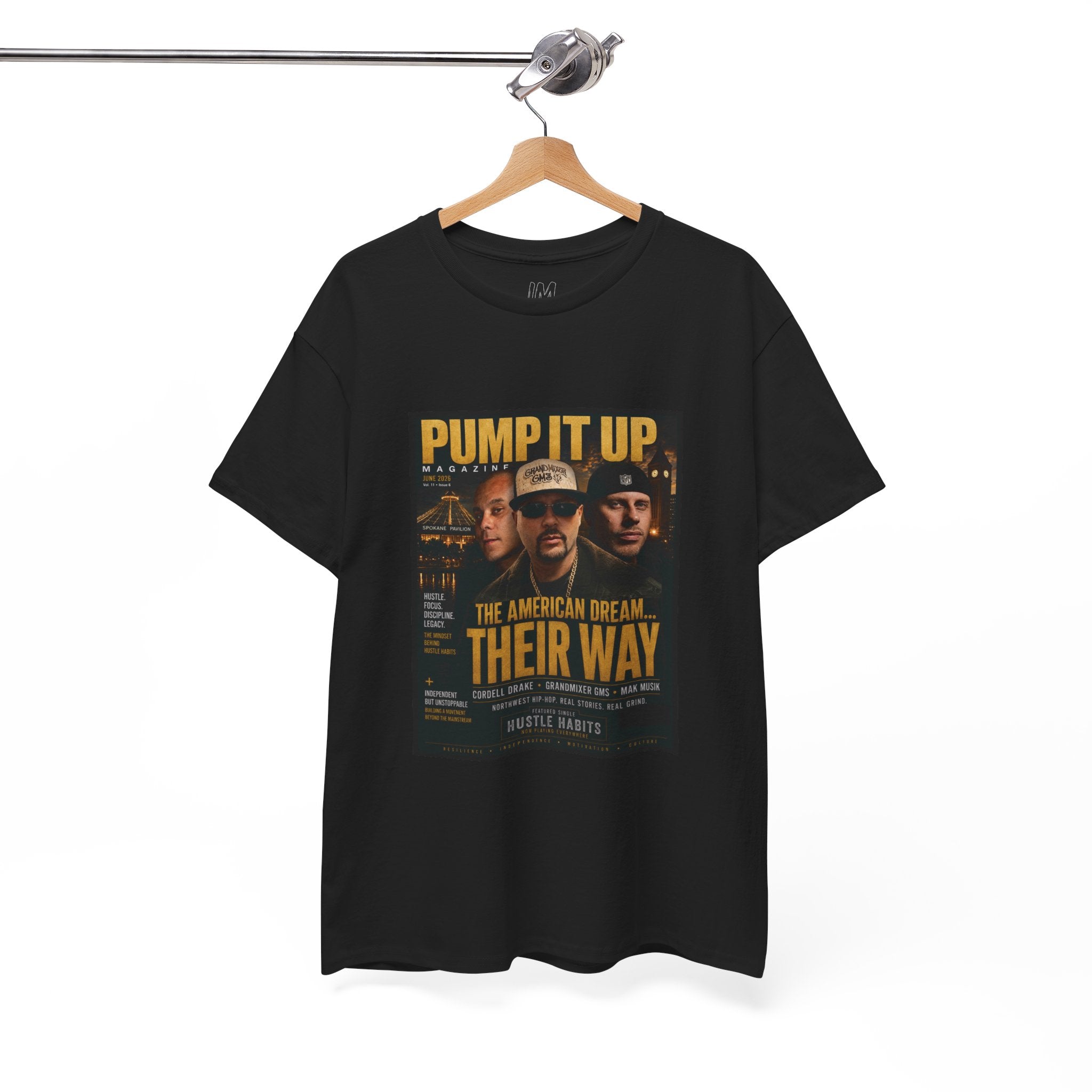 Pump It Up Magazine Cover Tee | GandMixer GMS, Cordell Drake, Mak Musik