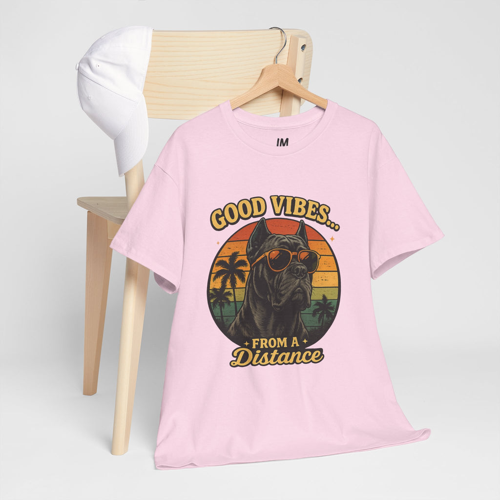 Good Vibes From a Distance Dog T-Shirt