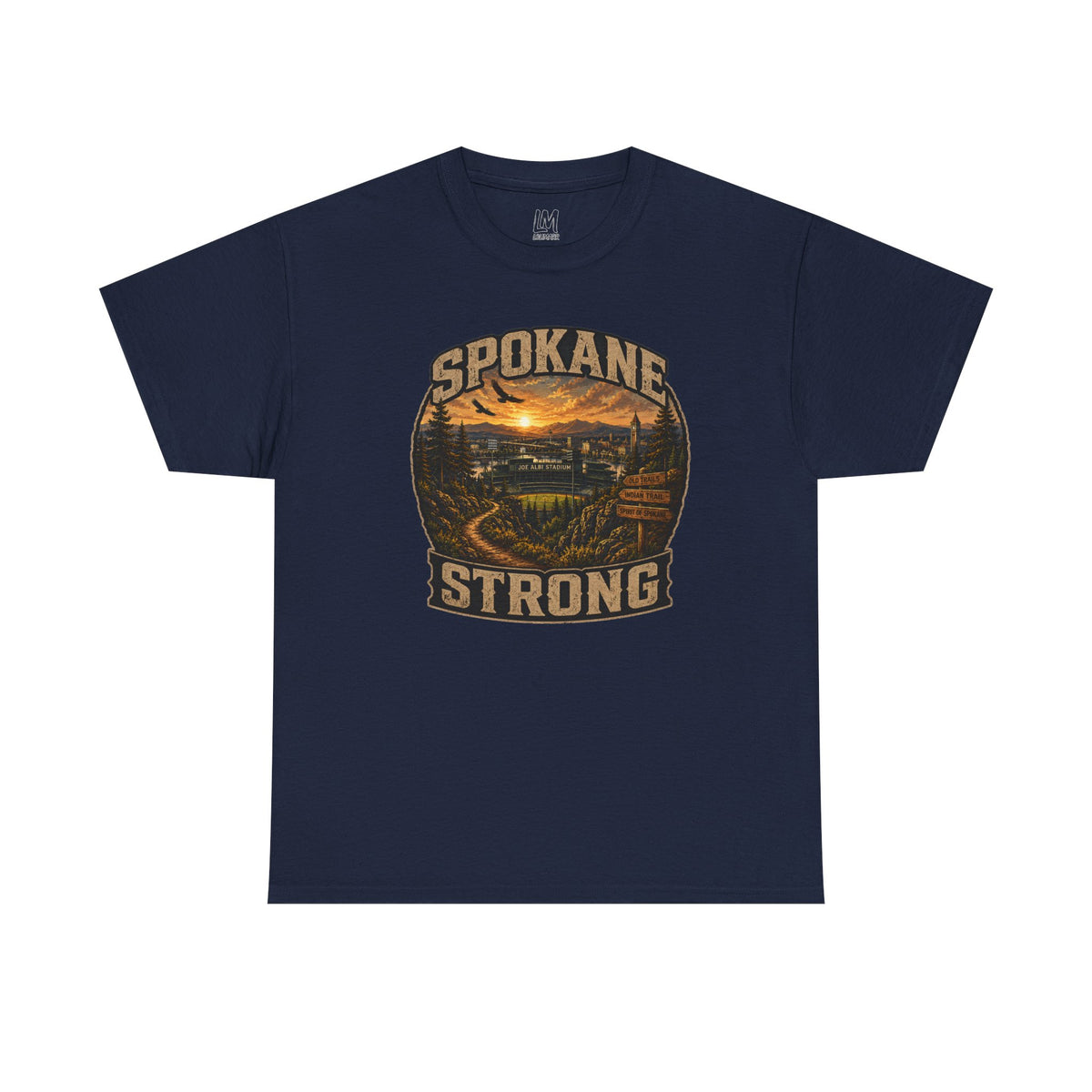 Spokane Strong Vintage Scenic T-Shirt — Hometown Pride Tee (Proceeds to Recovery)